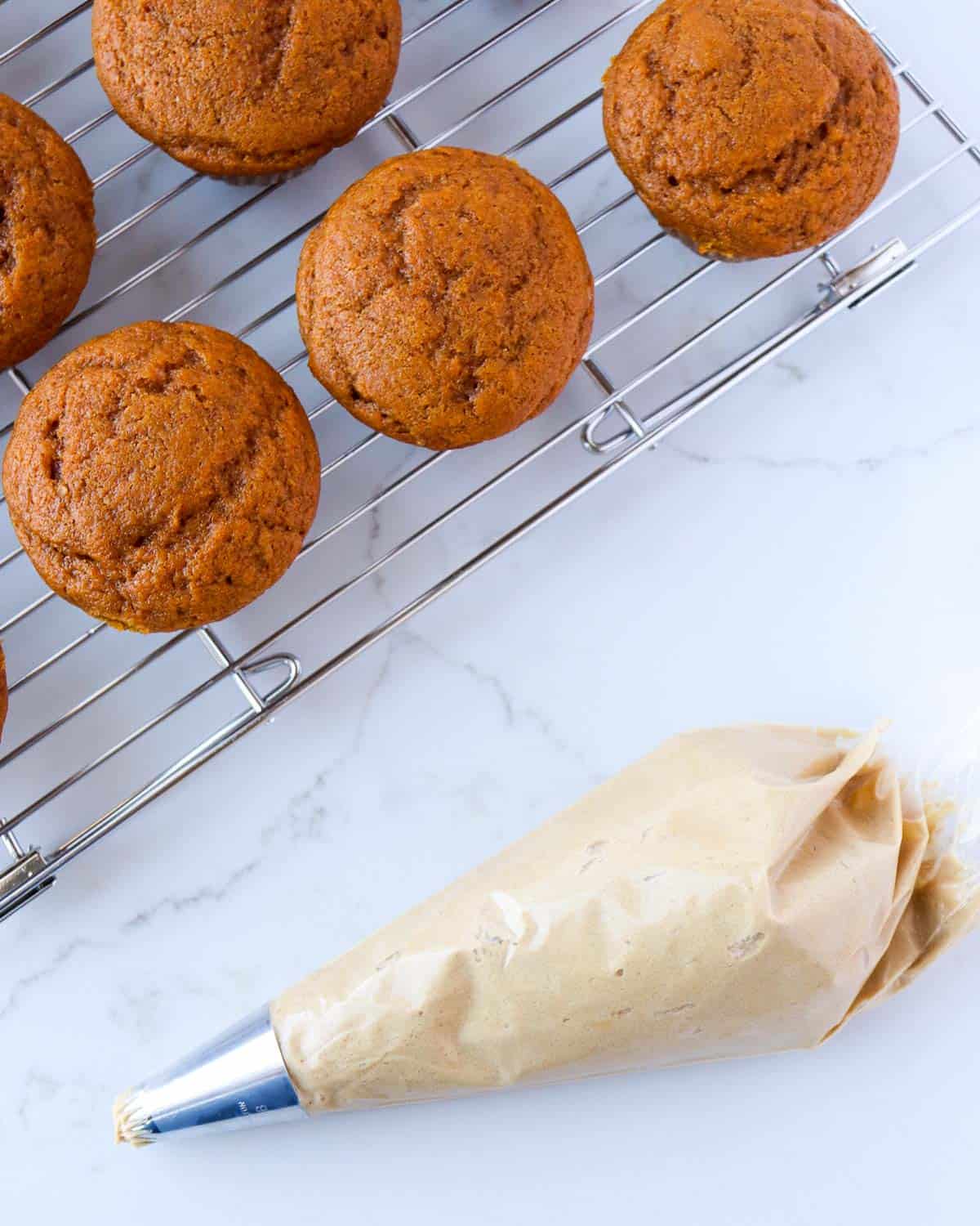 Pumpking Spice Cupcakes with Salted Caramel Frosting