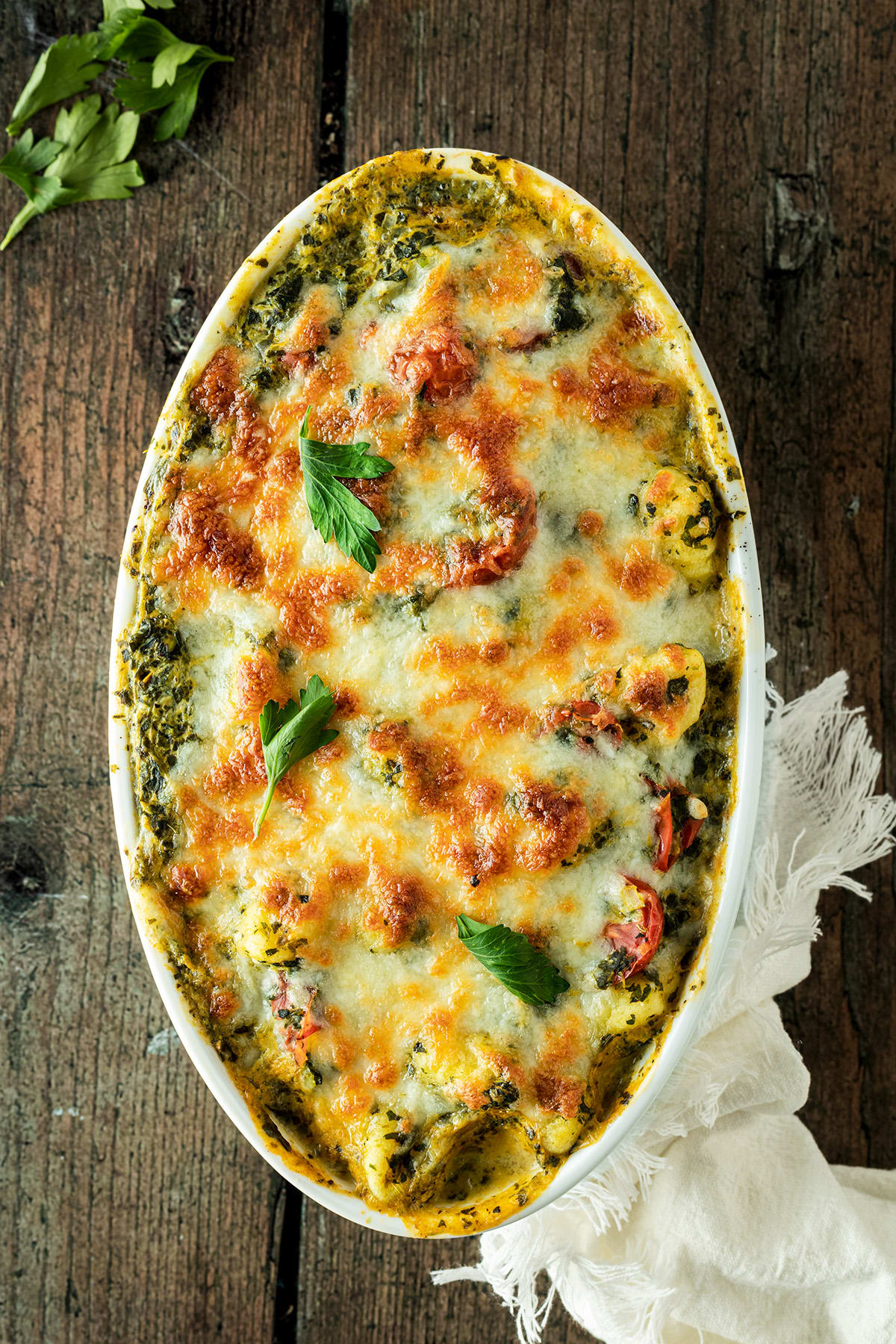 Baked Spinach Gnocchi