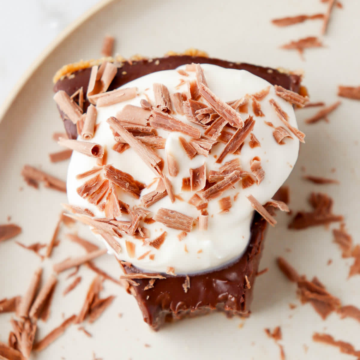 Dark Chocolate Cream Pie