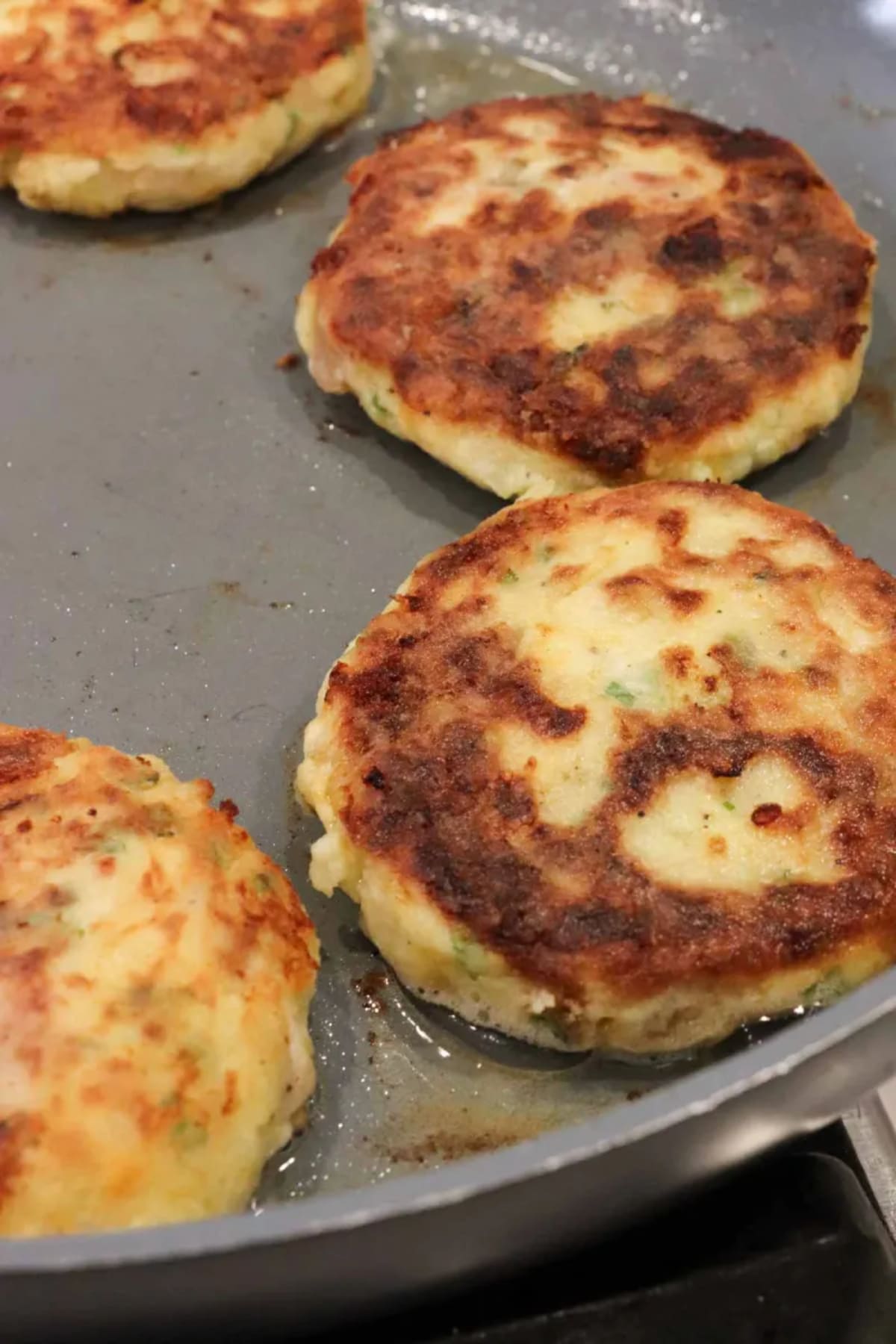 Loaded Mashed Potato Cakes with Leftover Turkey and Sides