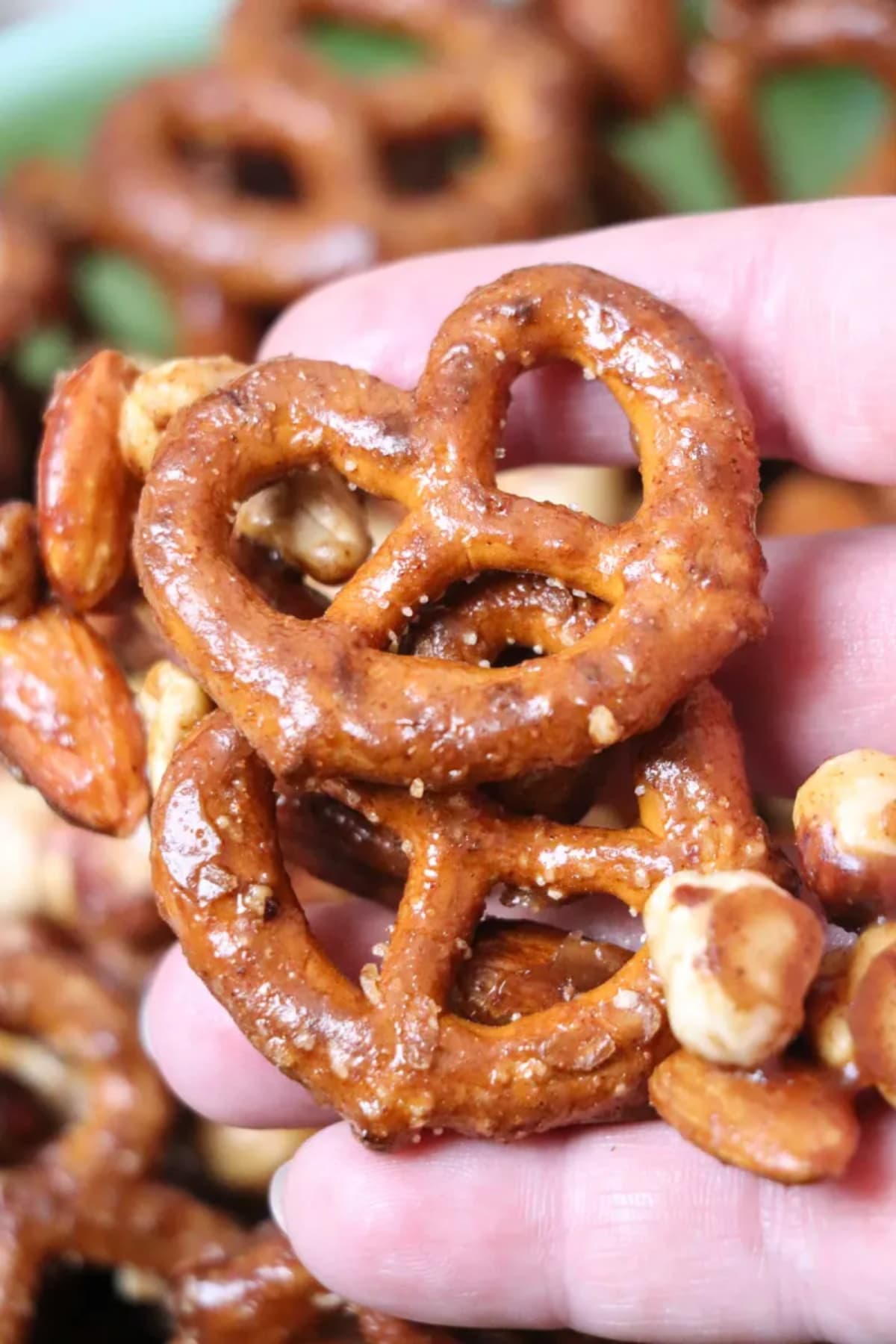 Sweet and Spicy Nuts and Pretzels