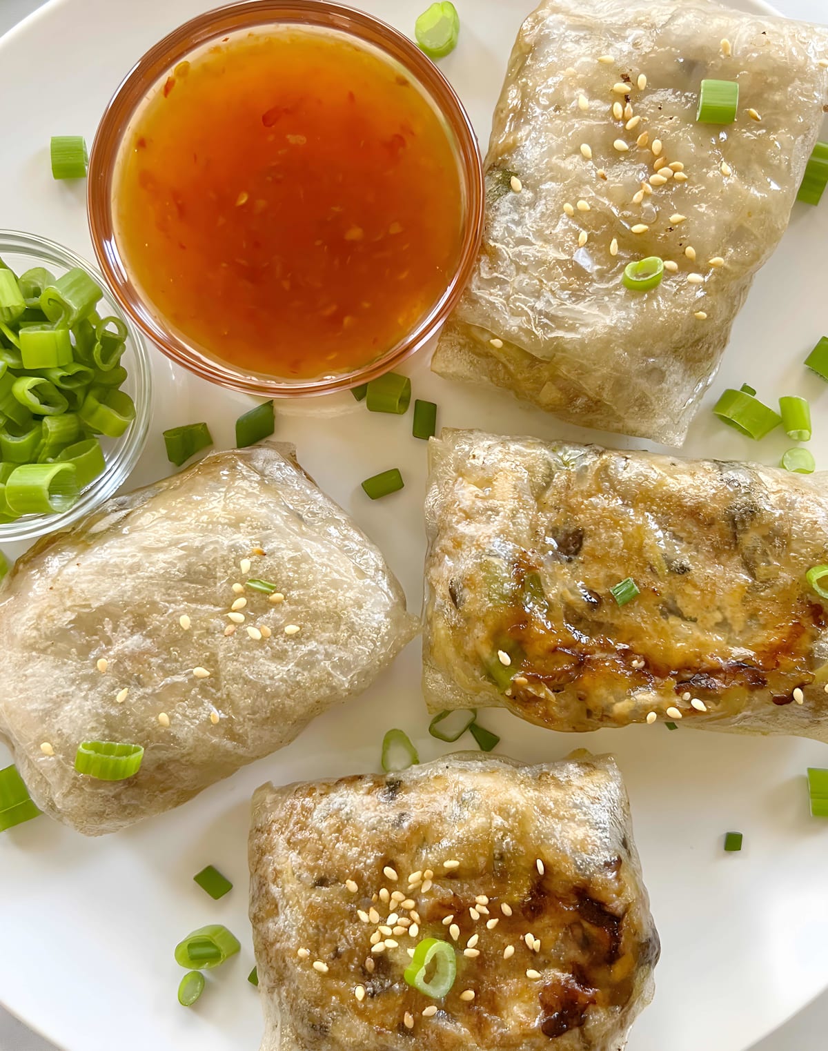 Air Fryer Rice Paper Dumplings