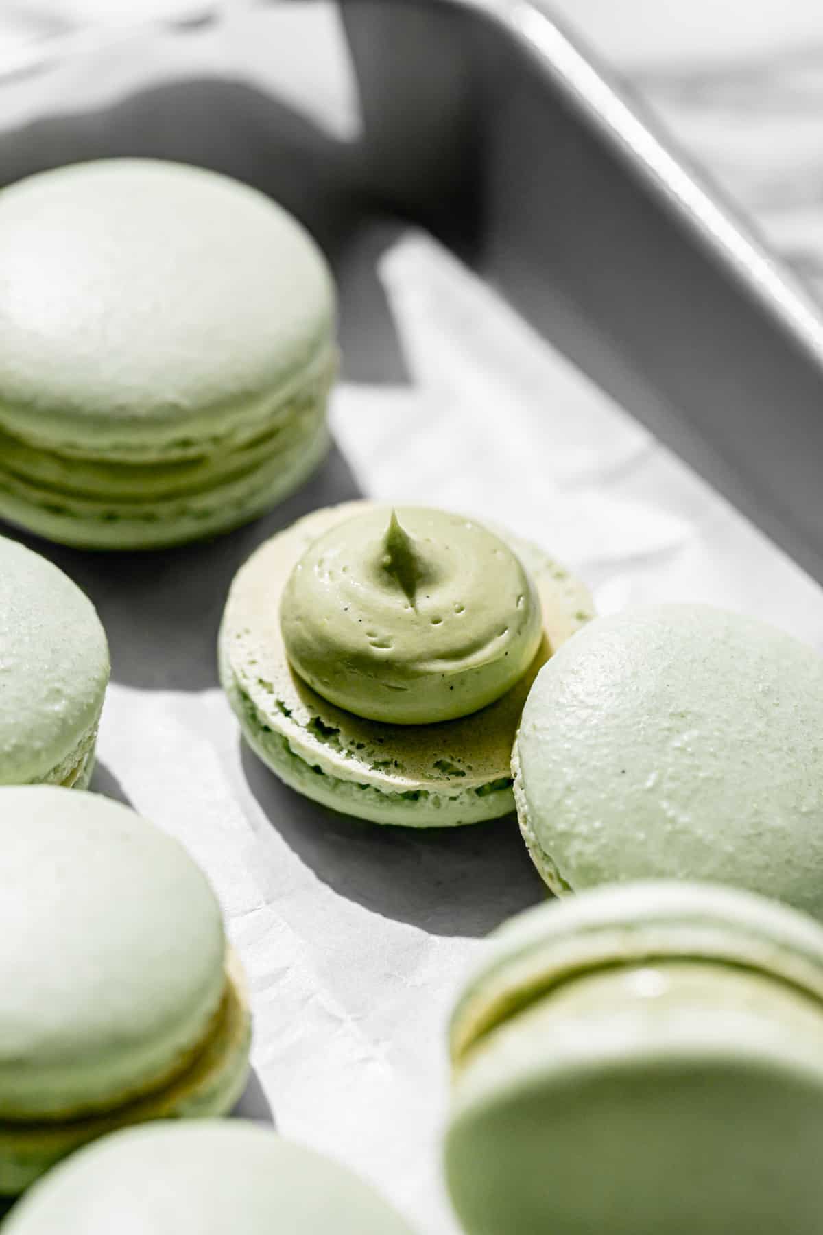 Pistachio Macarons