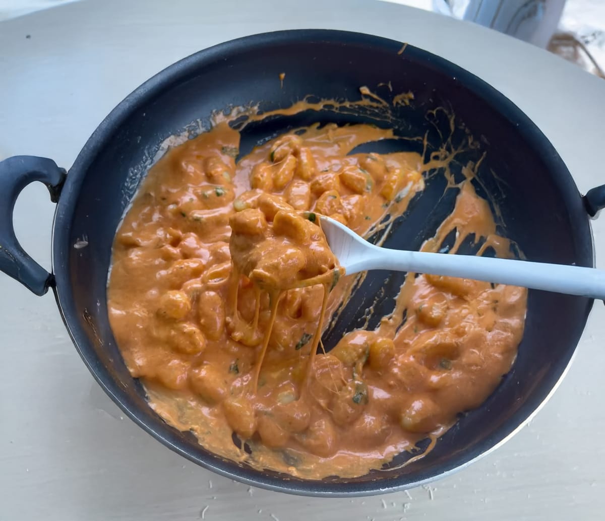 Gnocchi with Pink Sauce and Chicken Cutlet
