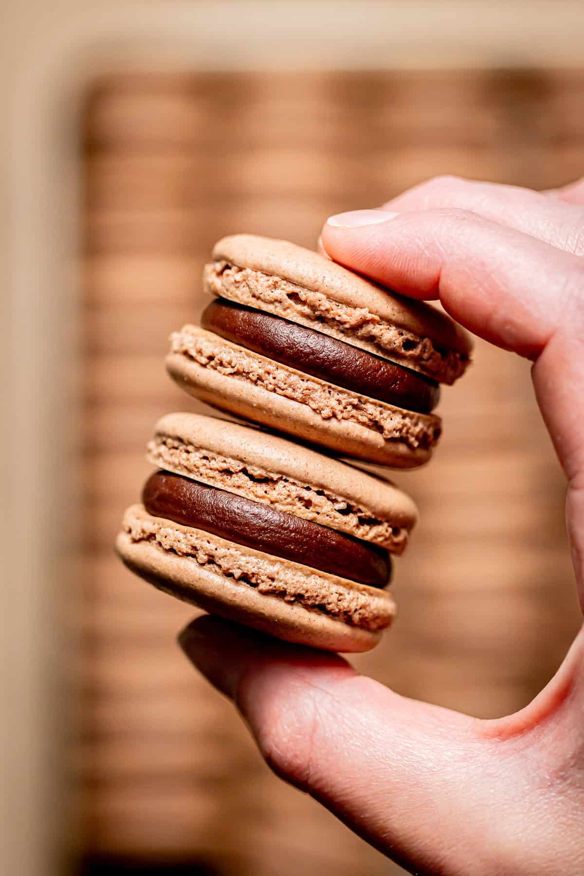 Double Chocolate Macarons