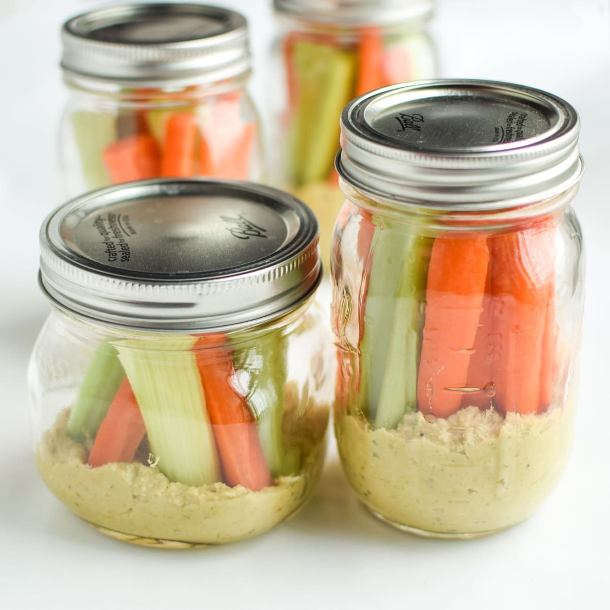Snack Prep: Veggie Sticks with Easy Pesto Hummus
