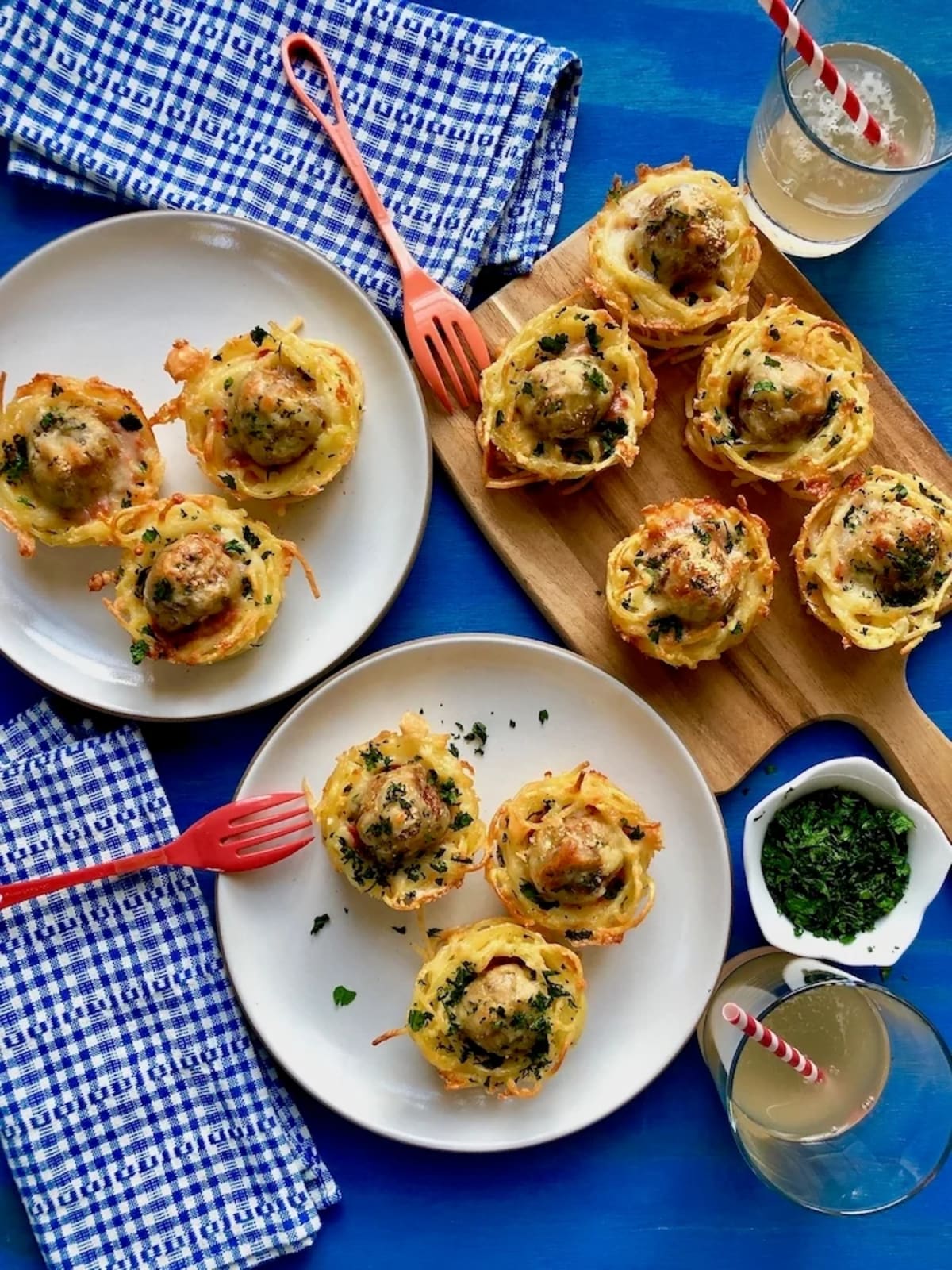 Spaghetti and Meatball Muffins