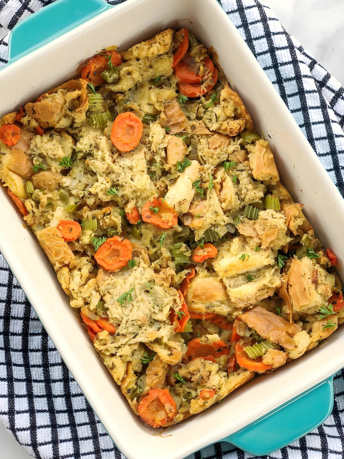 Meatless Stuffing Casserole