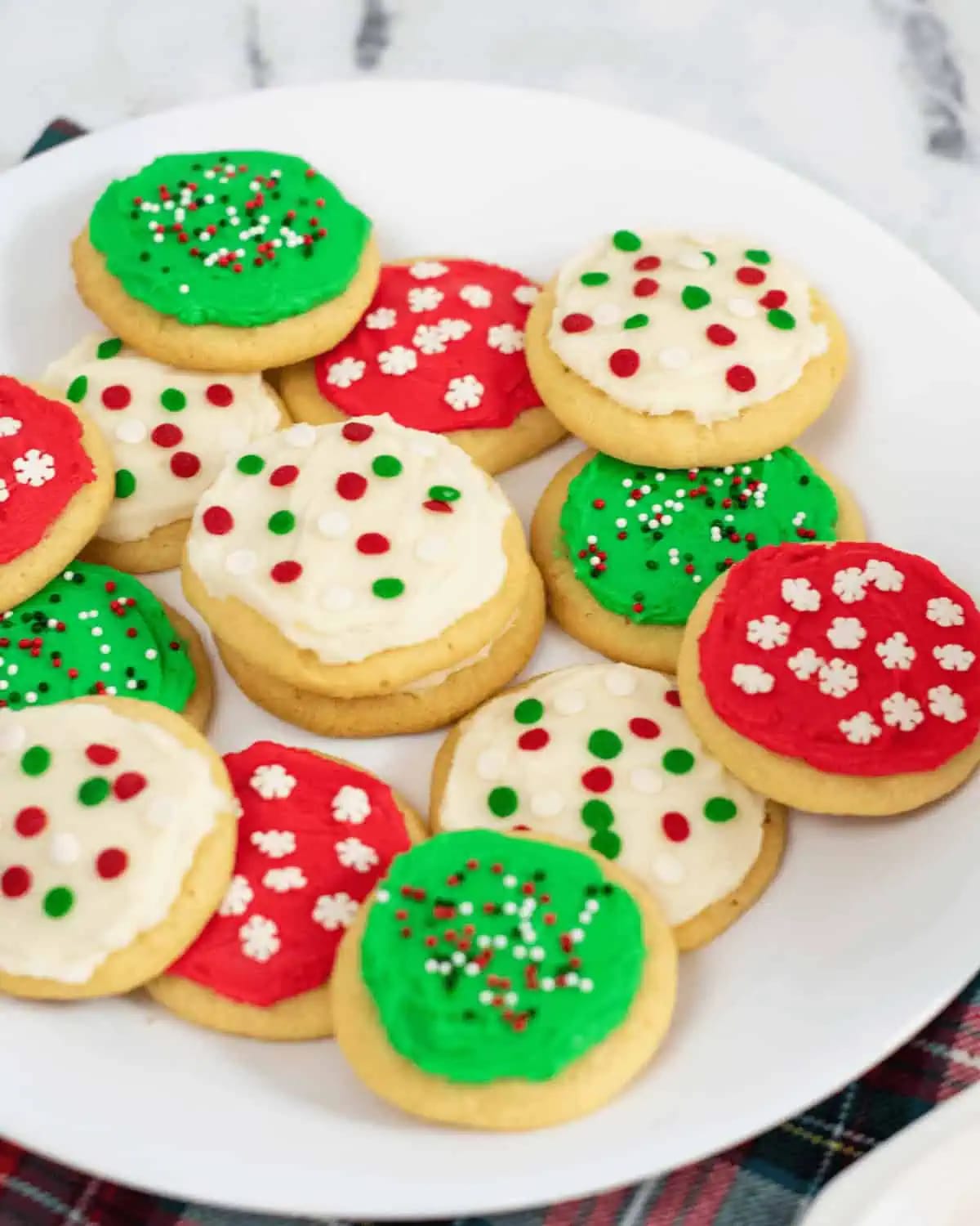 Soft Frosted Sugar Cookies