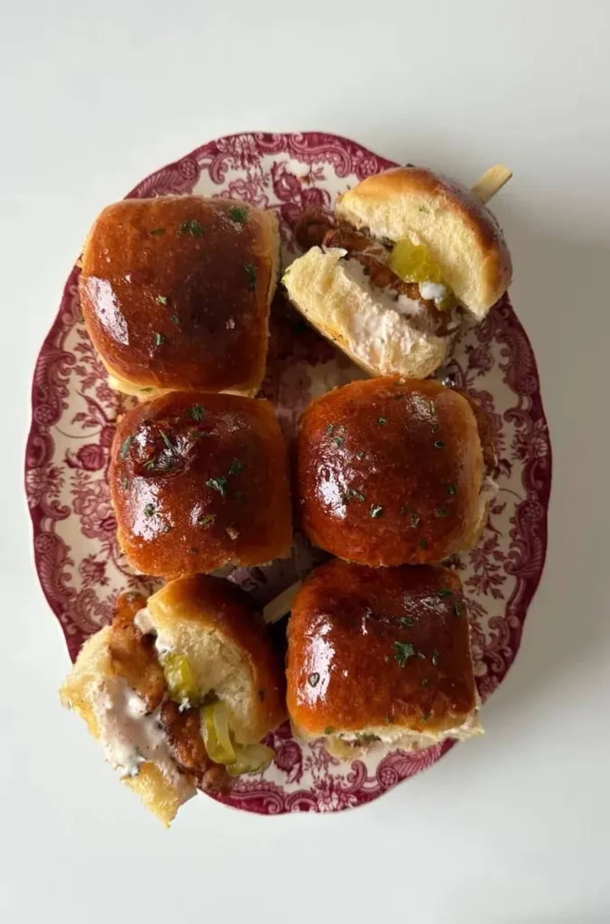 Hot Honey Chicken Sliders with Homemade Hawaiian Rolls