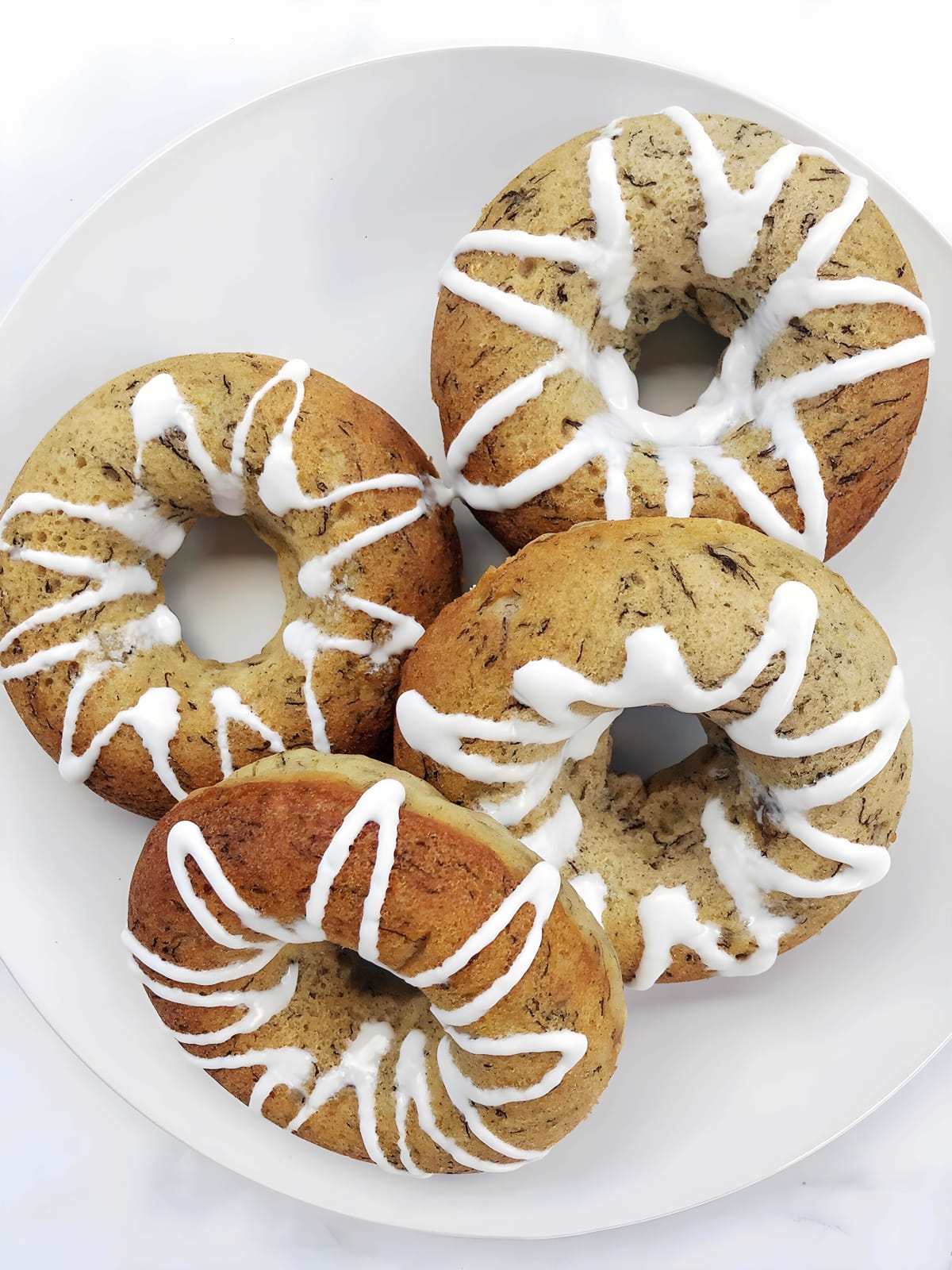 Baked Banana Bread Donuts