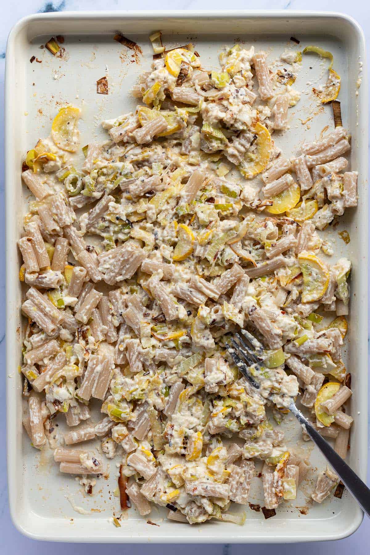 Easy Chicken Feta Pasta (Without Tomatoes)