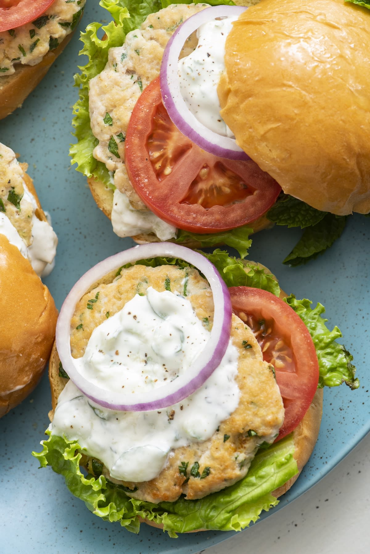 Middle Eastern Chicken Burgers
