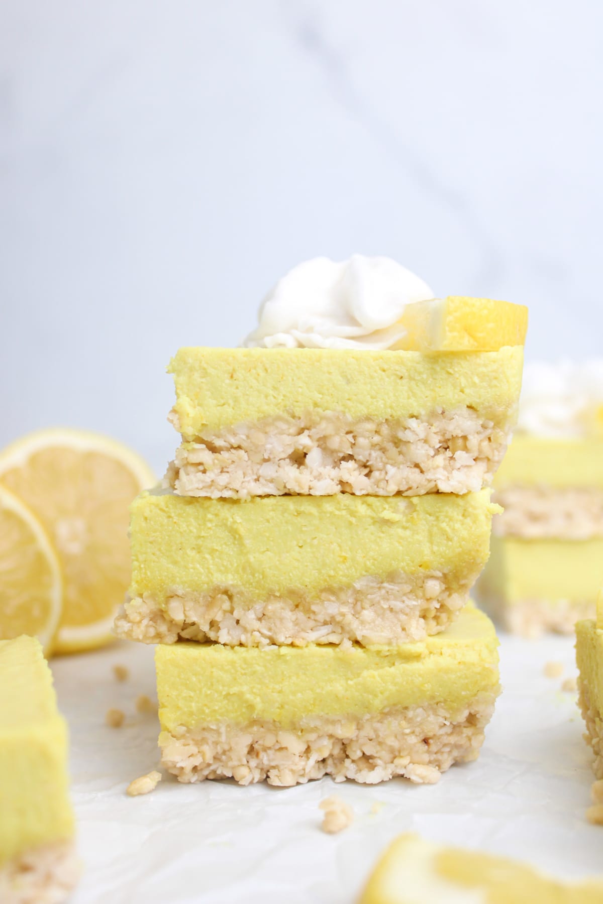 Vegan Lemon Cheesecake Bars