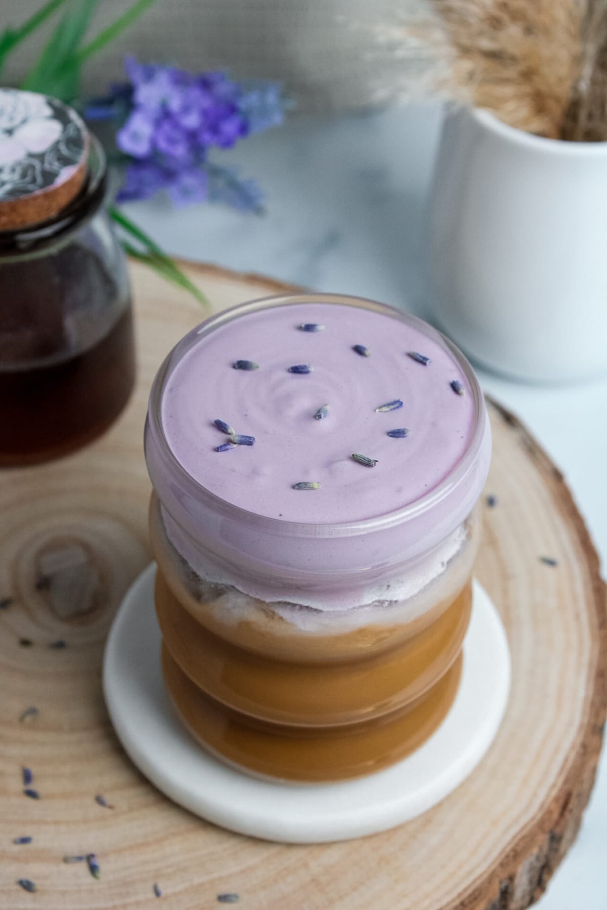 Iced Lavender Cream Oat Milk Latte