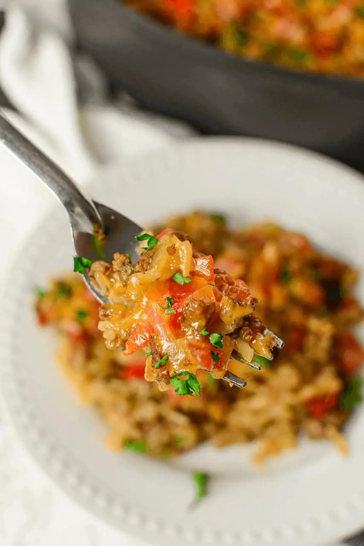 Skillet Ground Beef and Rice