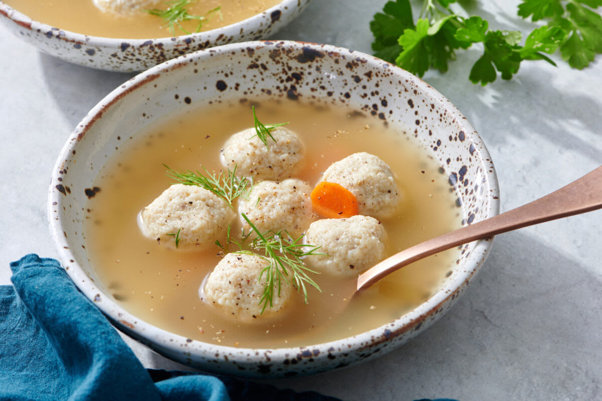 Mini Matzah Ball Soup