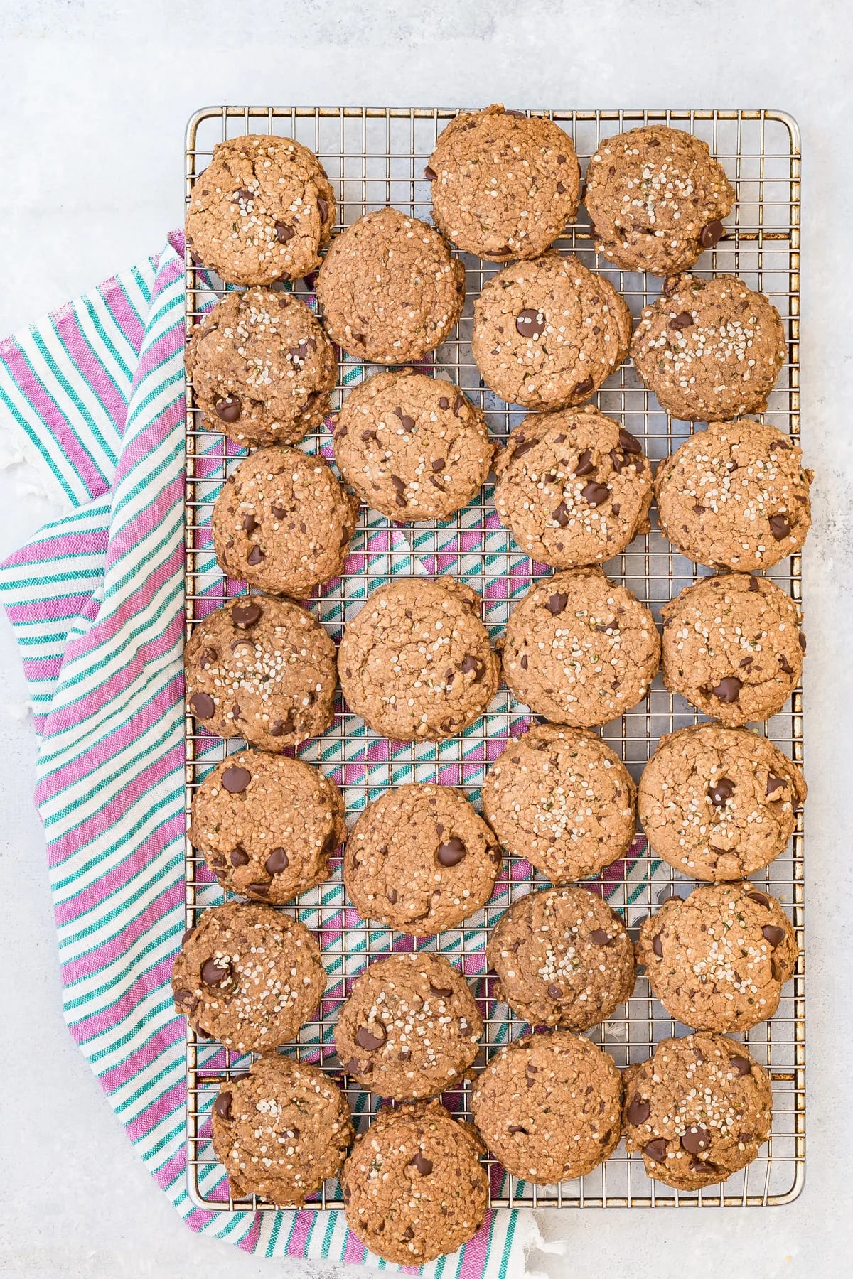 Double Chocolate Chip Hemp Heart Cookies