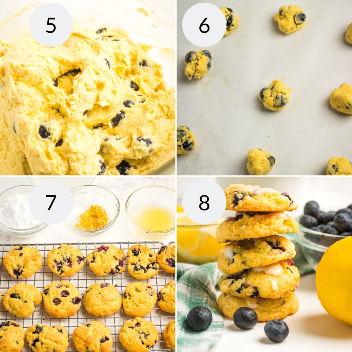 Lemon Blueberry Cookies