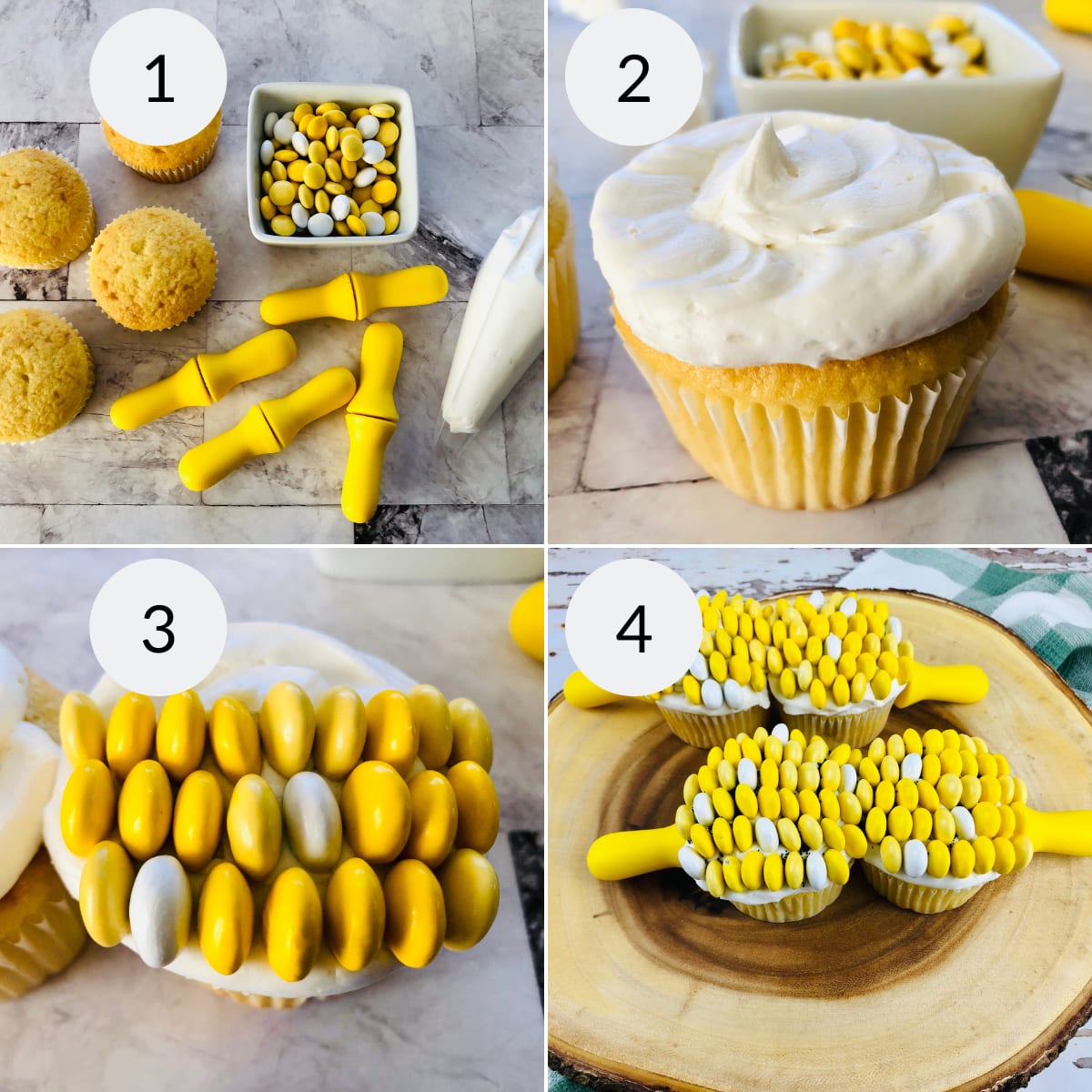 Corn on the Cob Cupcakes