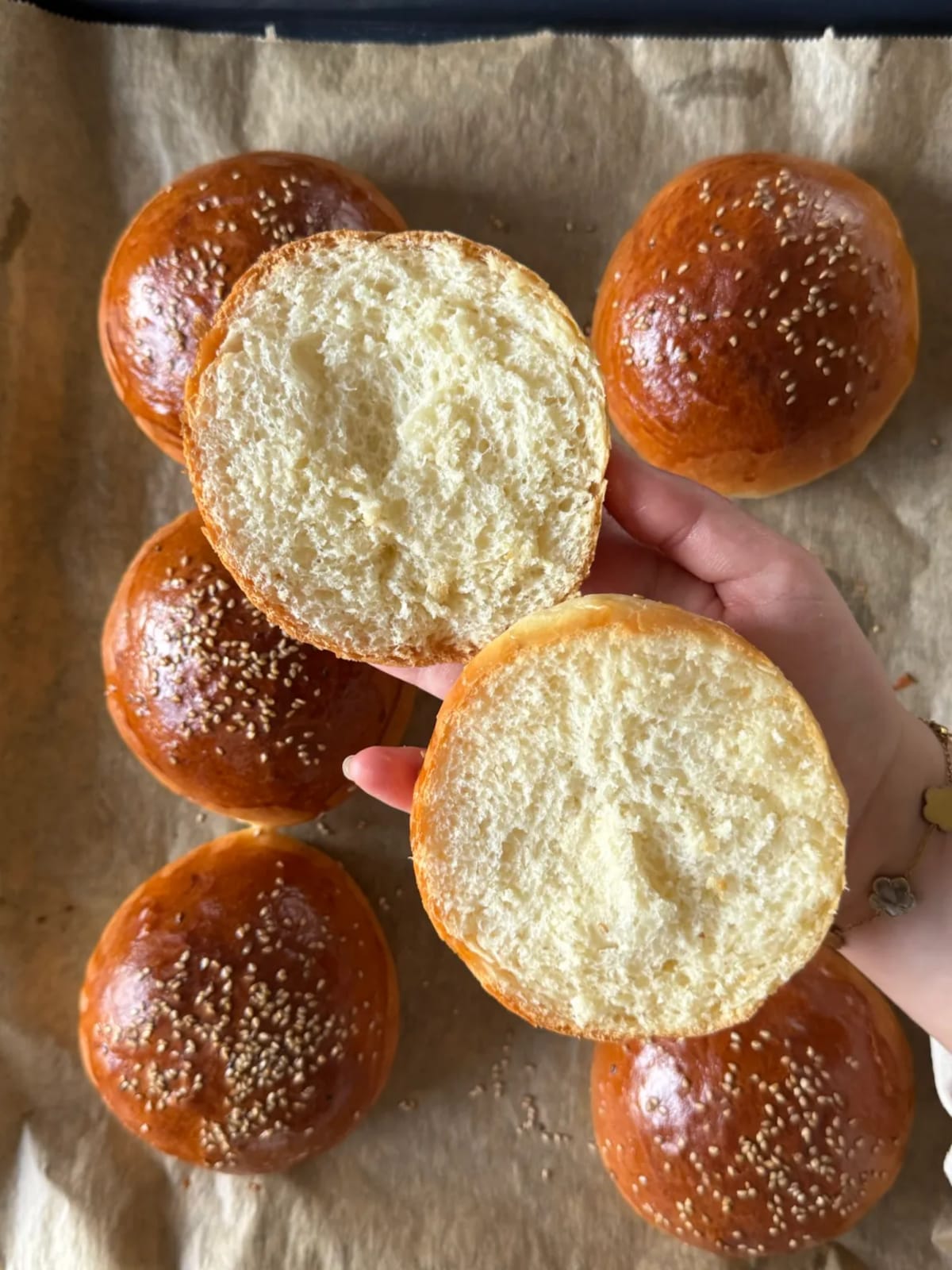 Homemade Brioche Burger Buns