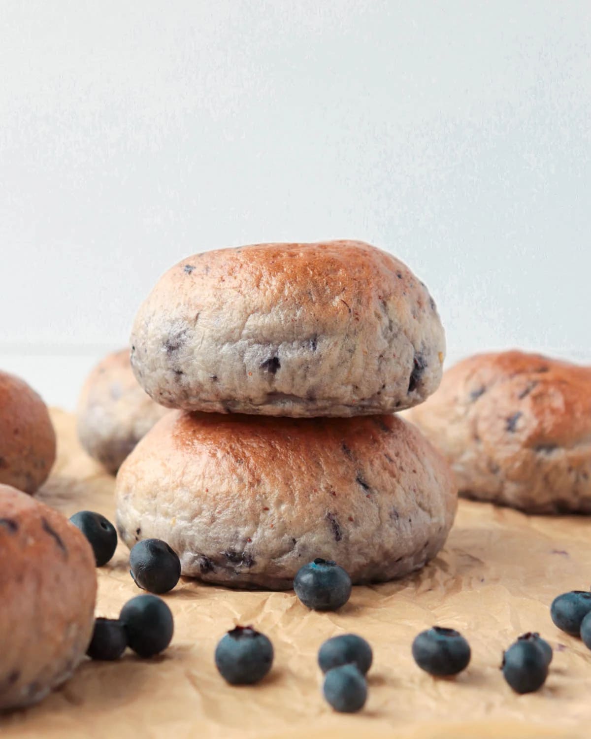 Homemade Blueberry Bagels