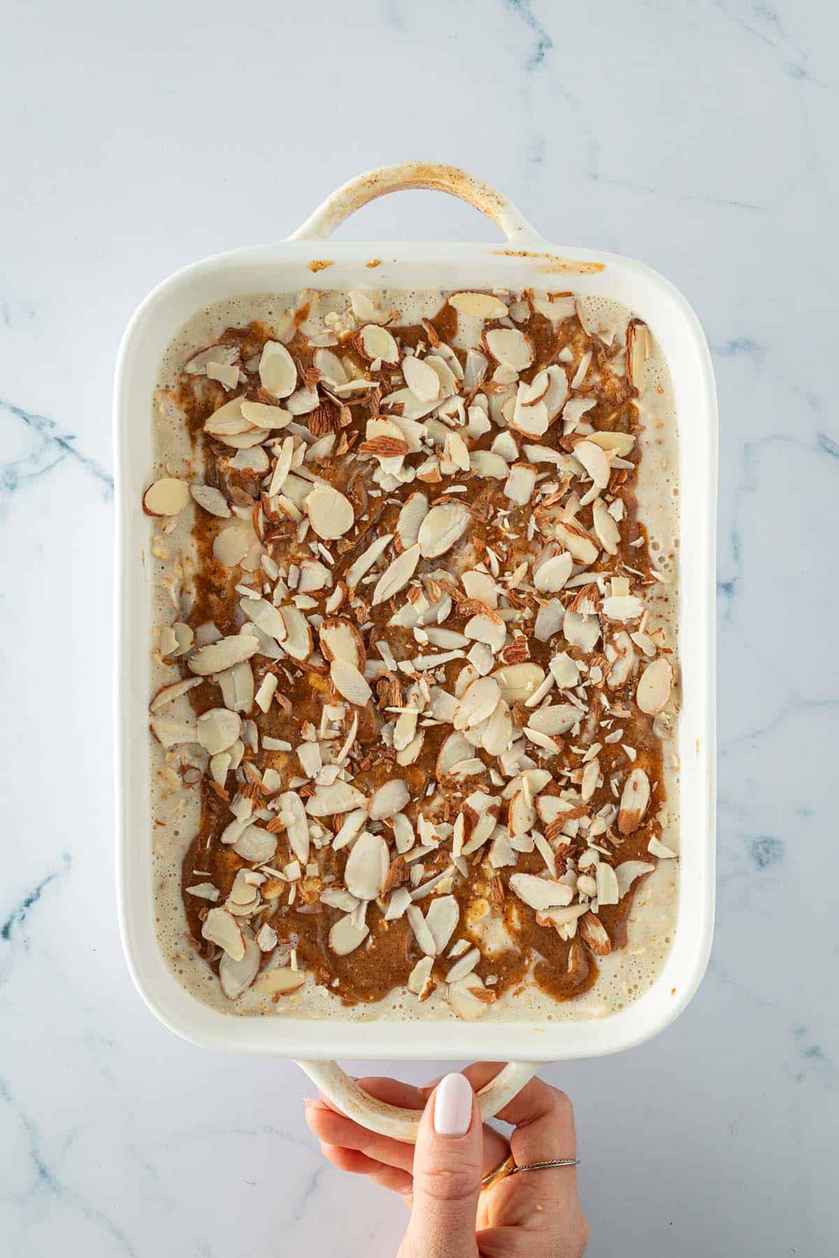 Almond Croissant Baked Oats