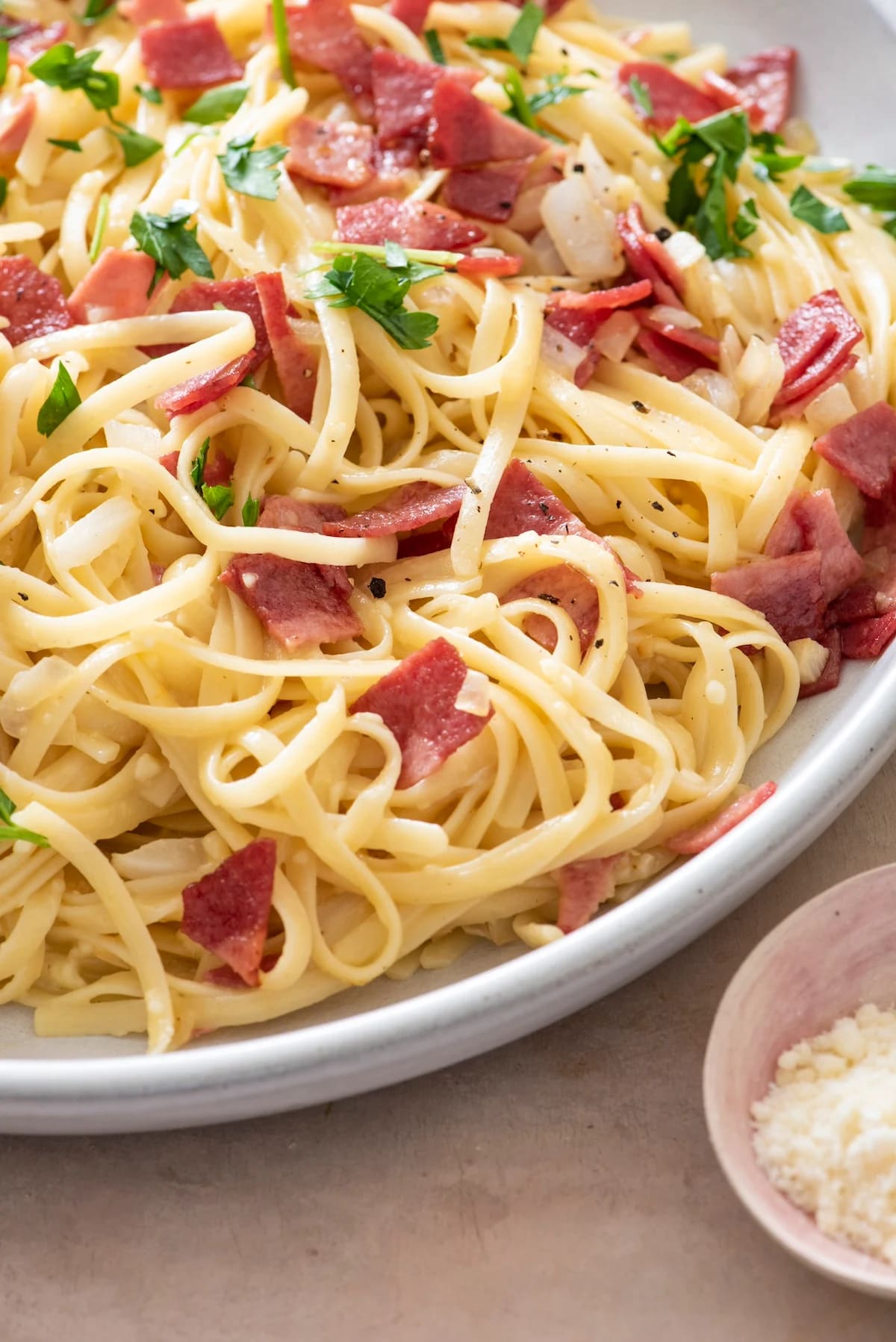 Lightened Up Spaghetti Carbonara