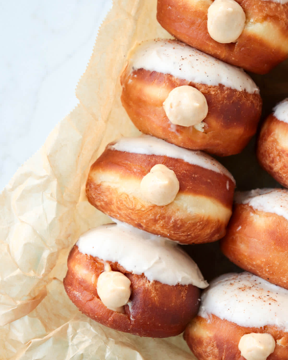 Eggnog Custard Donuts