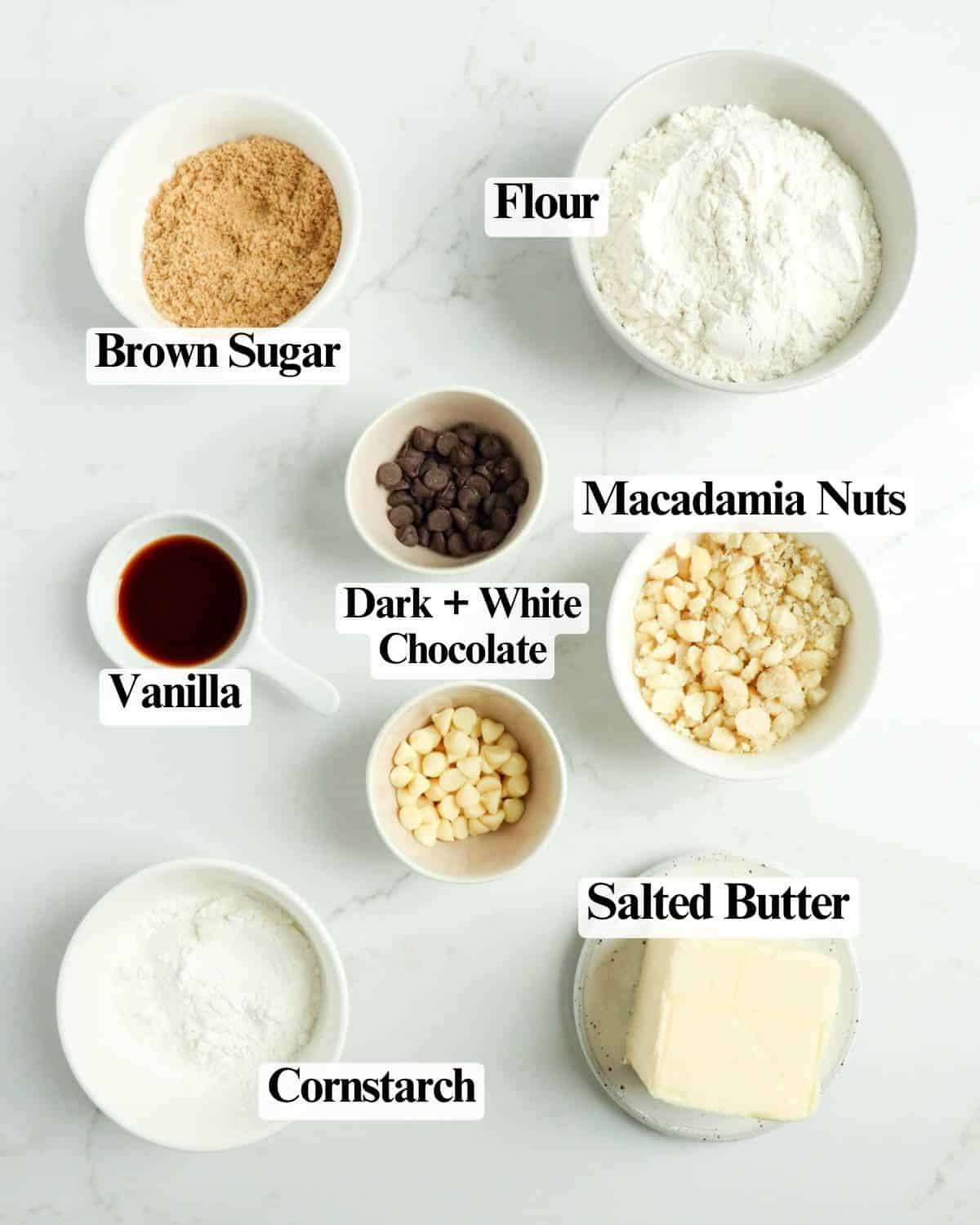 Macadamia Nut Shortbread Cookies