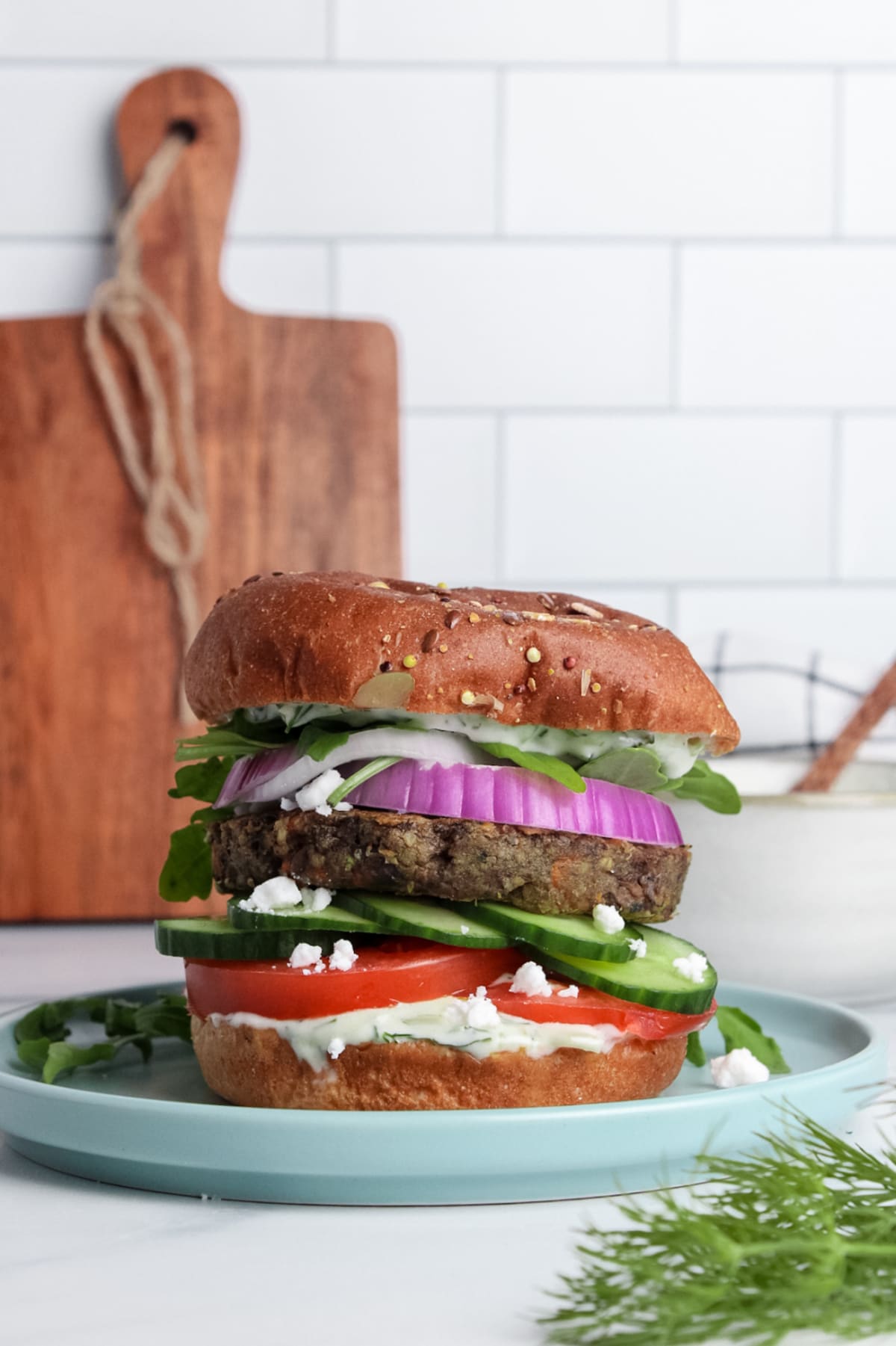 Mediterranean Veggie Burgers