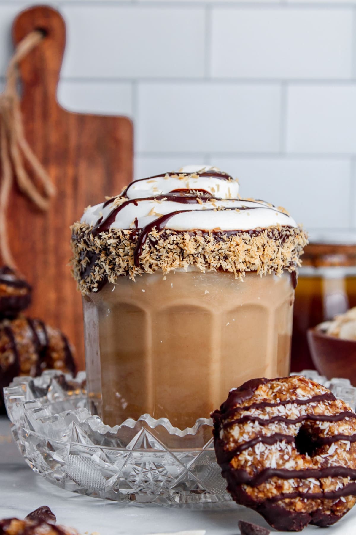 Iced Samoa Cookie Latte