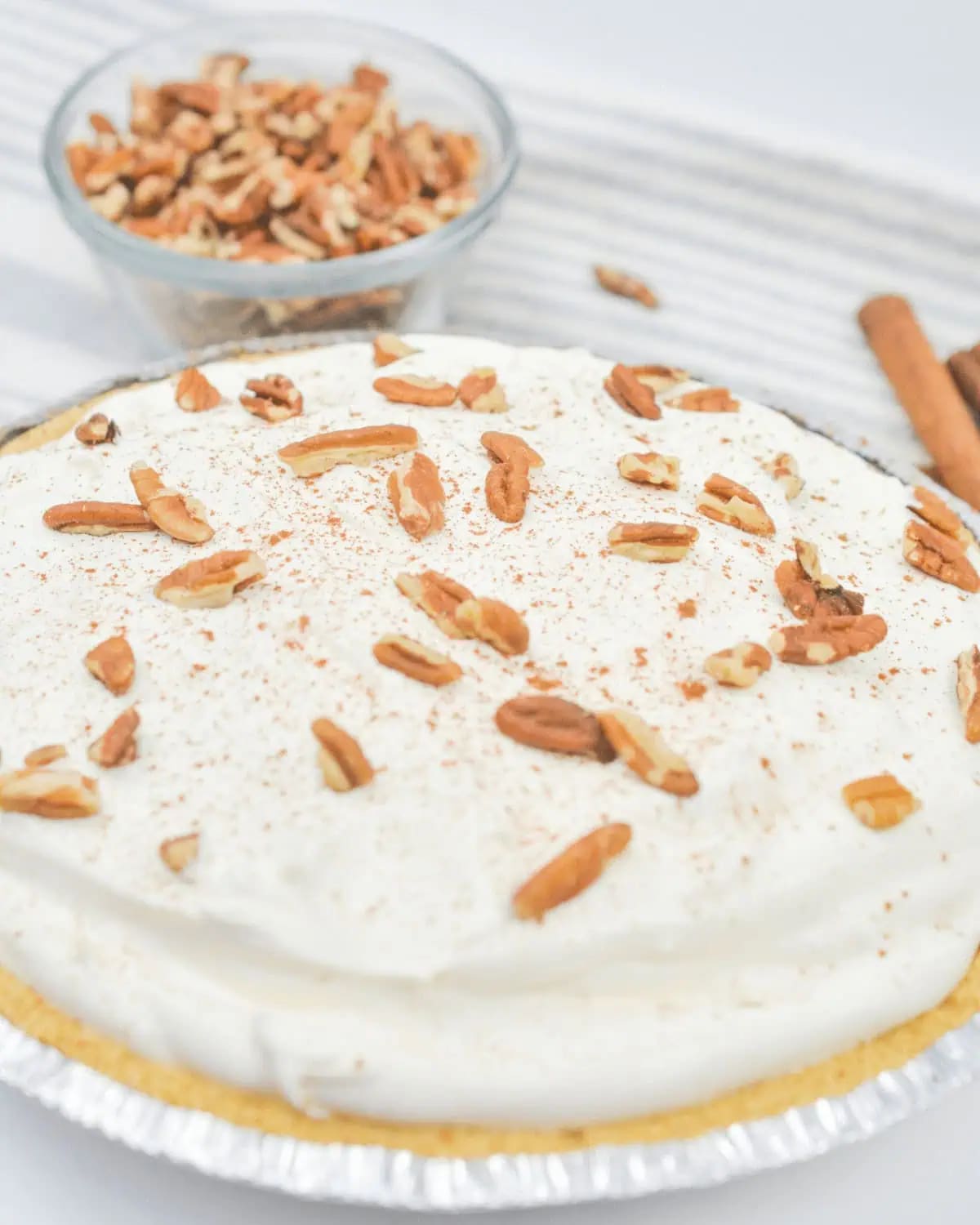 No Bake Butterscotch Cinnamon Pie