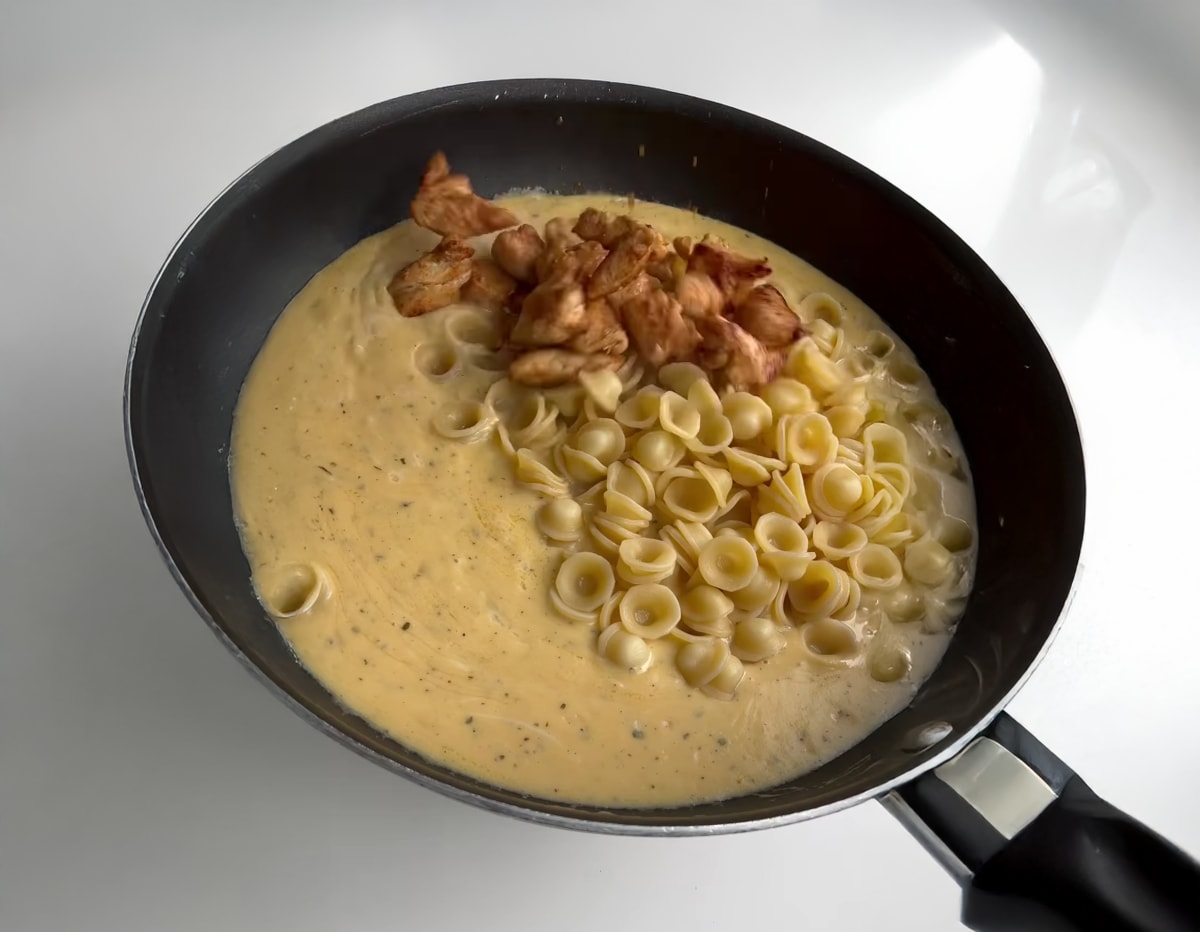 Chicken Bacon Ranch Orecchiette Pasta