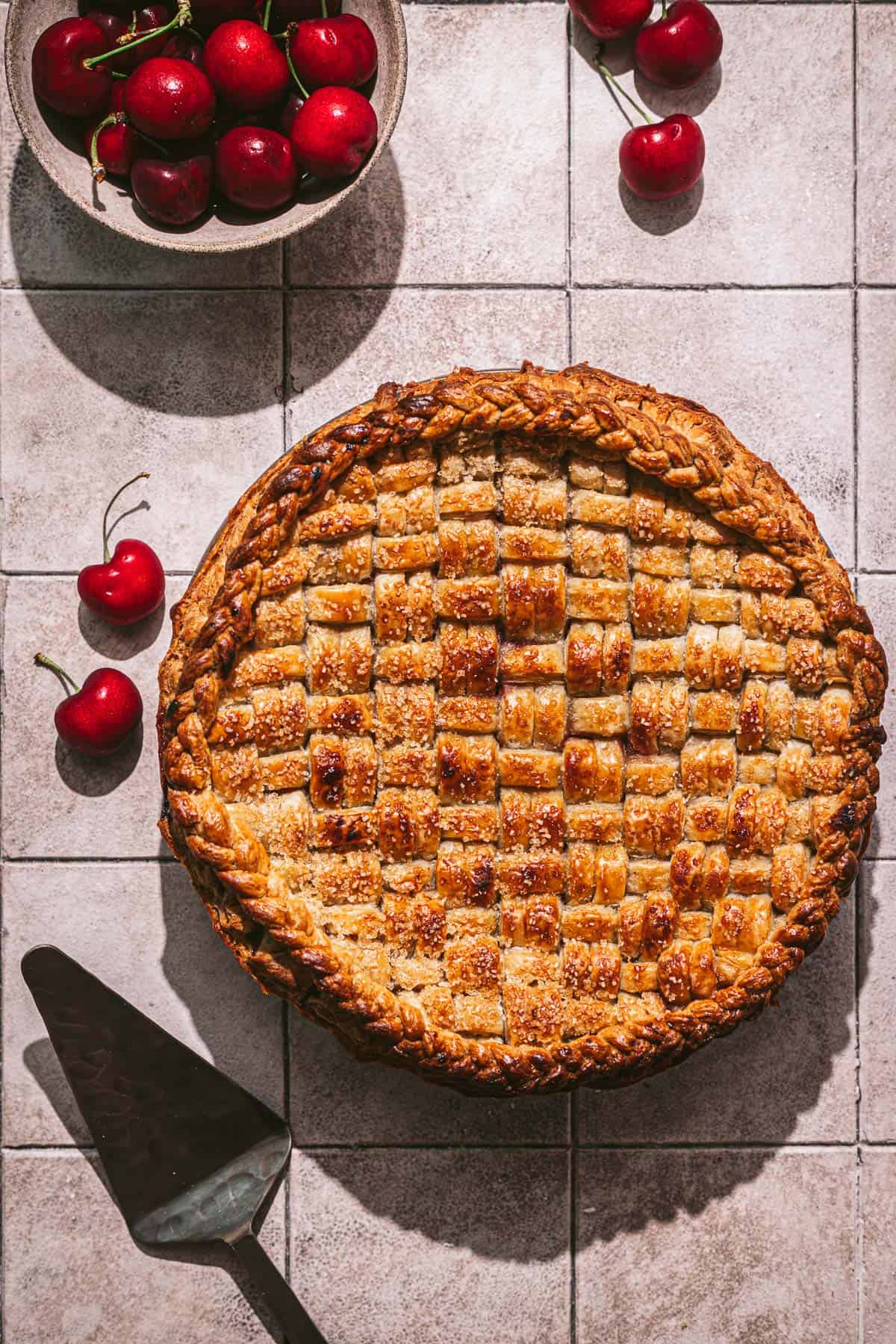 Cardamom Cherry Pie