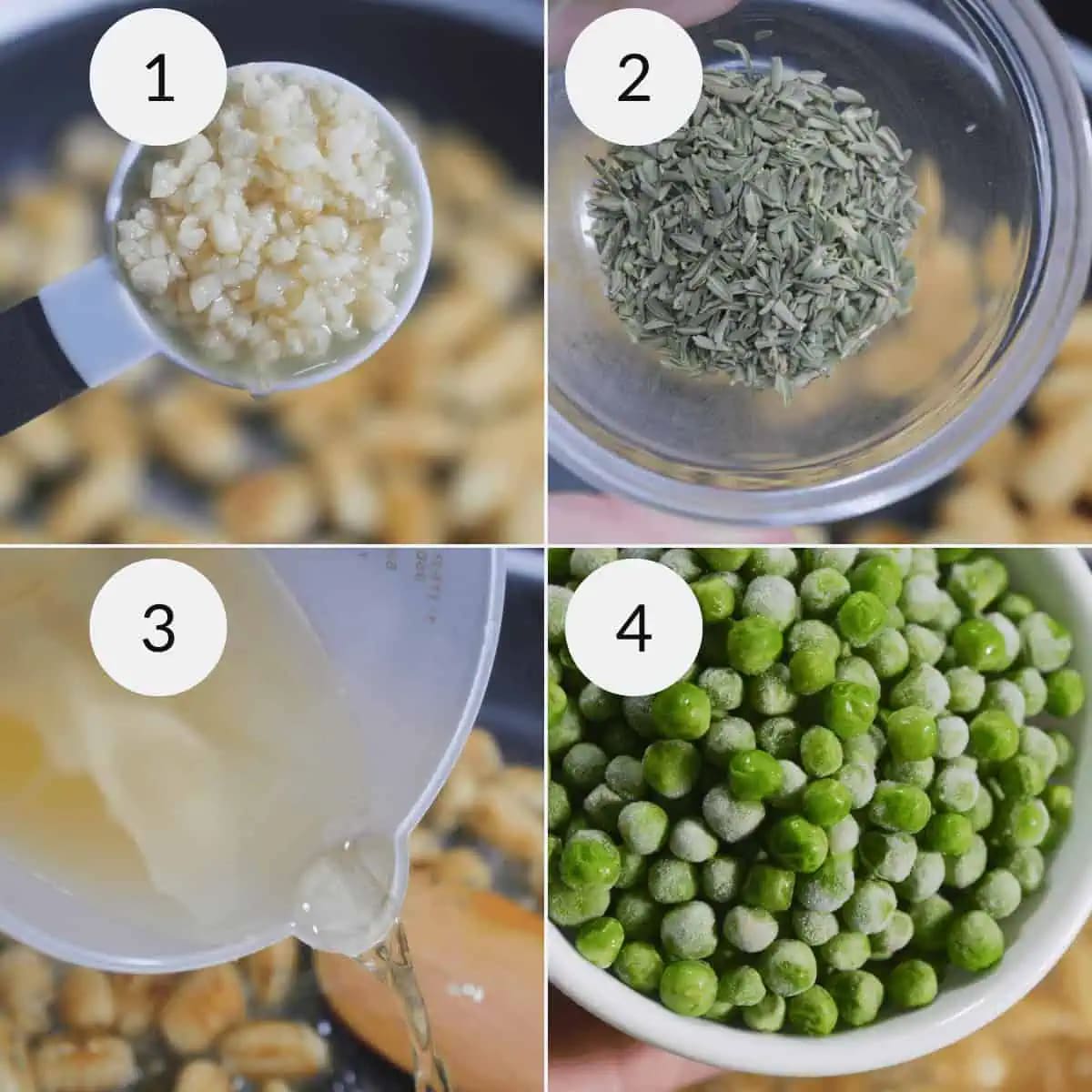 Skillet Gnocchi and Peas