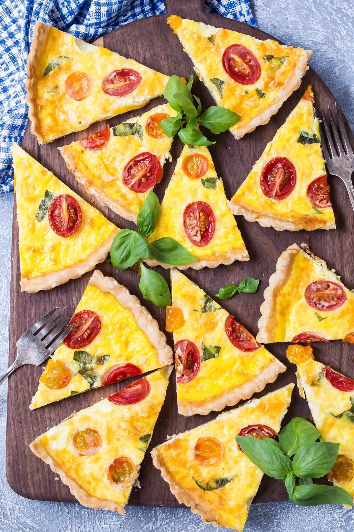 Caprese Quiche
