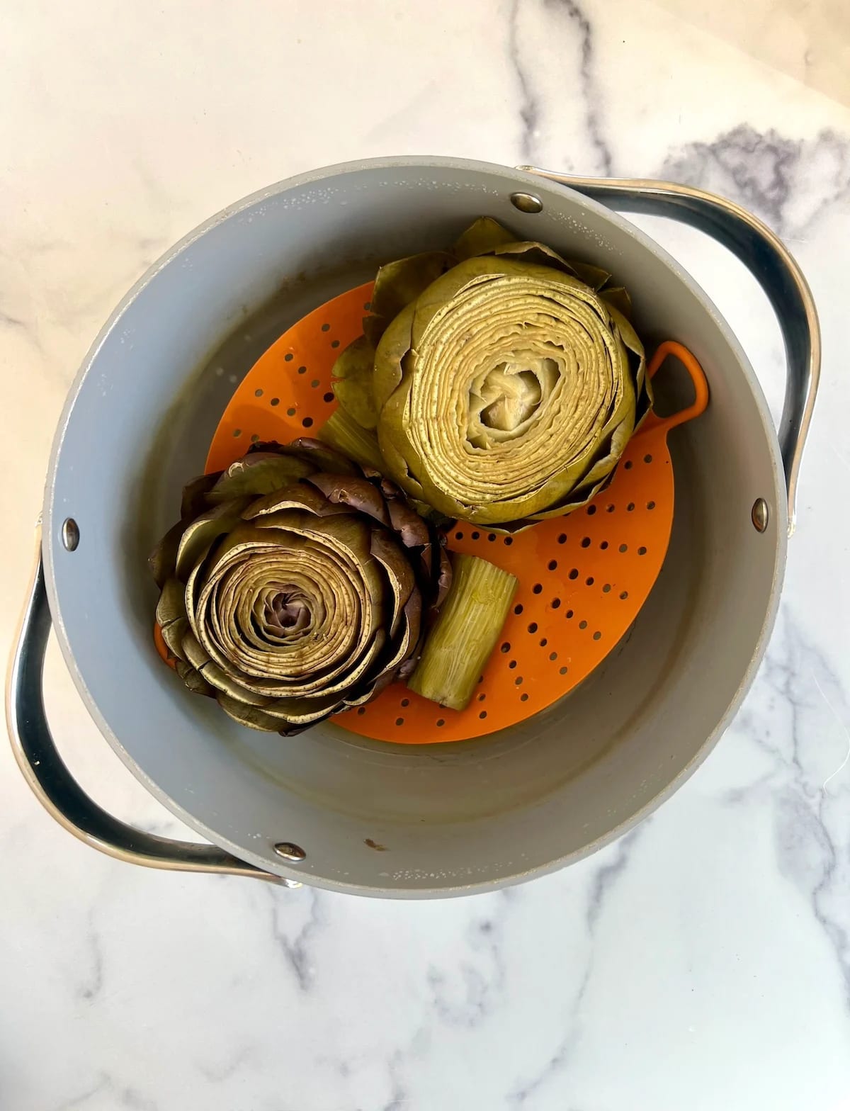 Steamed Artichokes with Lemon Yogurt Dipping Sauce
