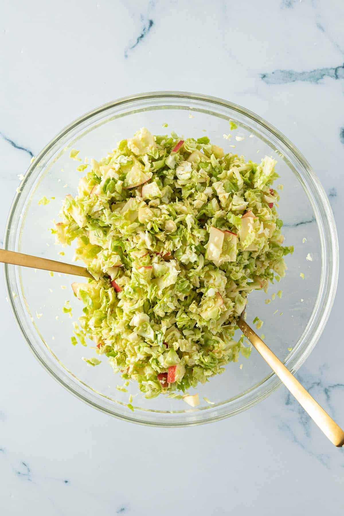 Brussels Sprouts and Apple Salad