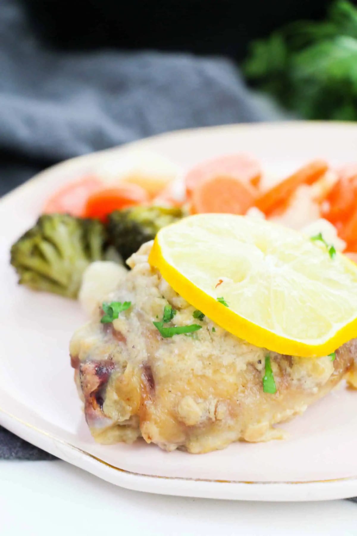 Creamy Lemon Pepper Chicken Thighs