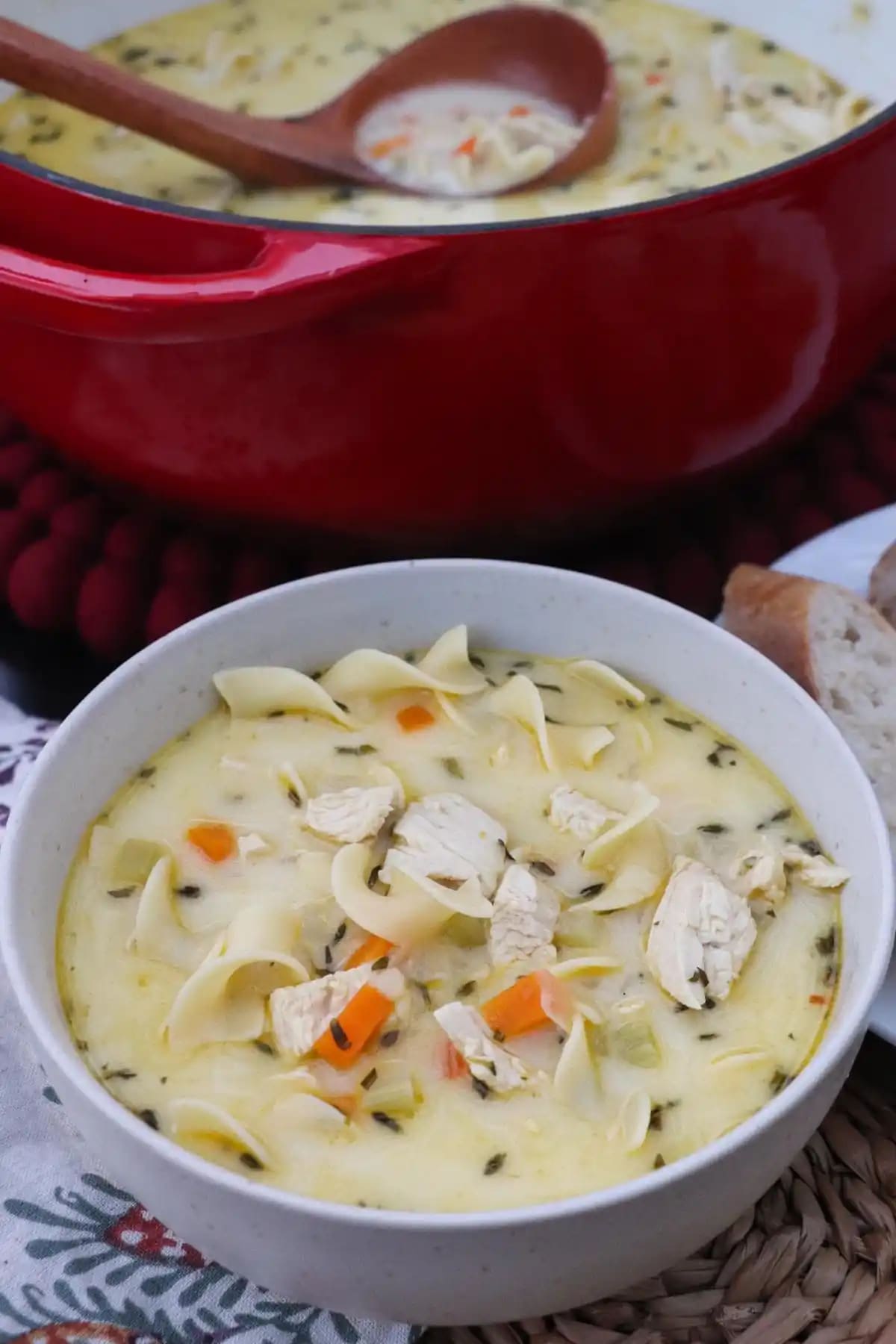 Chicken Noodle Soup with Lemon and Fresh Herbs