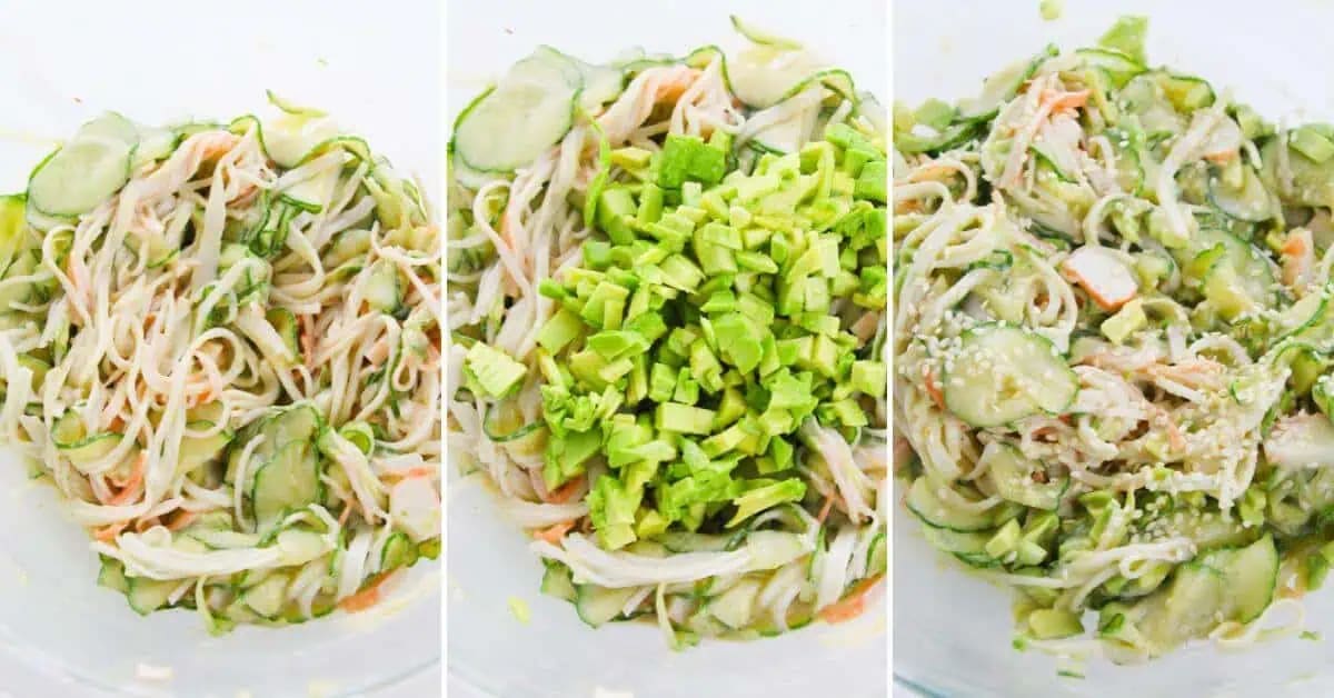 California Roll Cucumber Salad