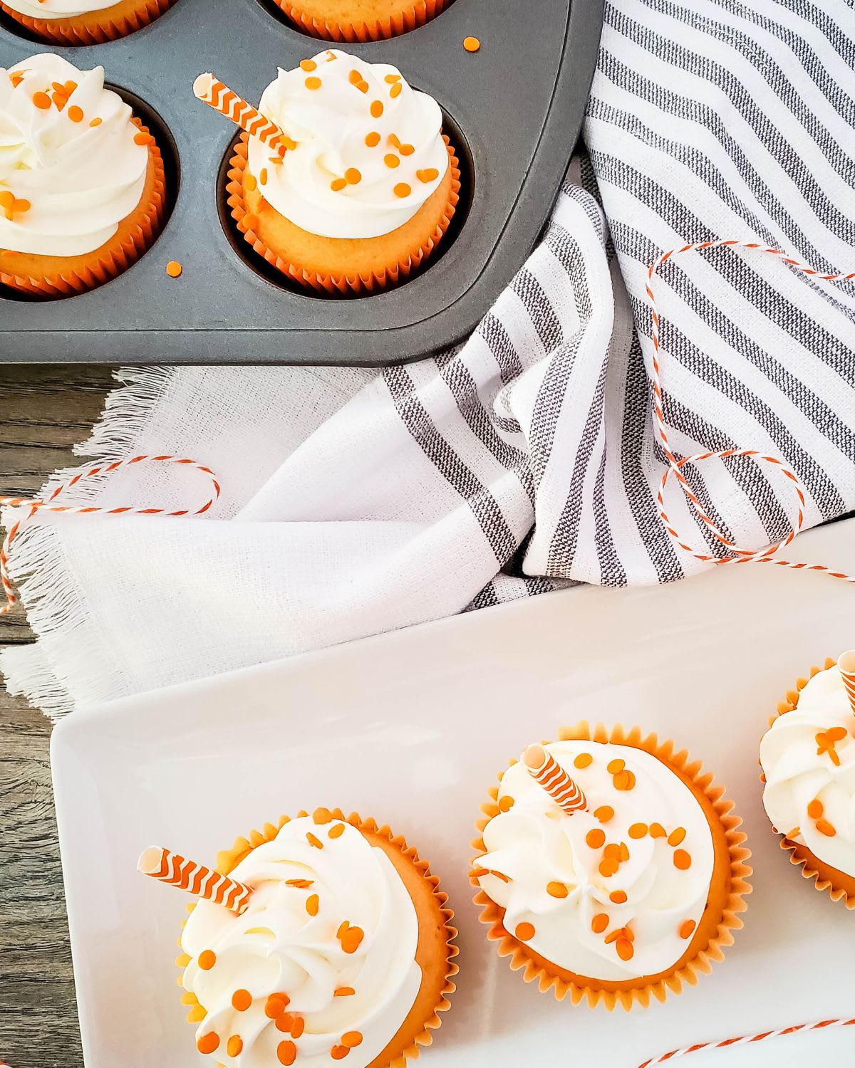 Orange Creamsicle Cupcakes