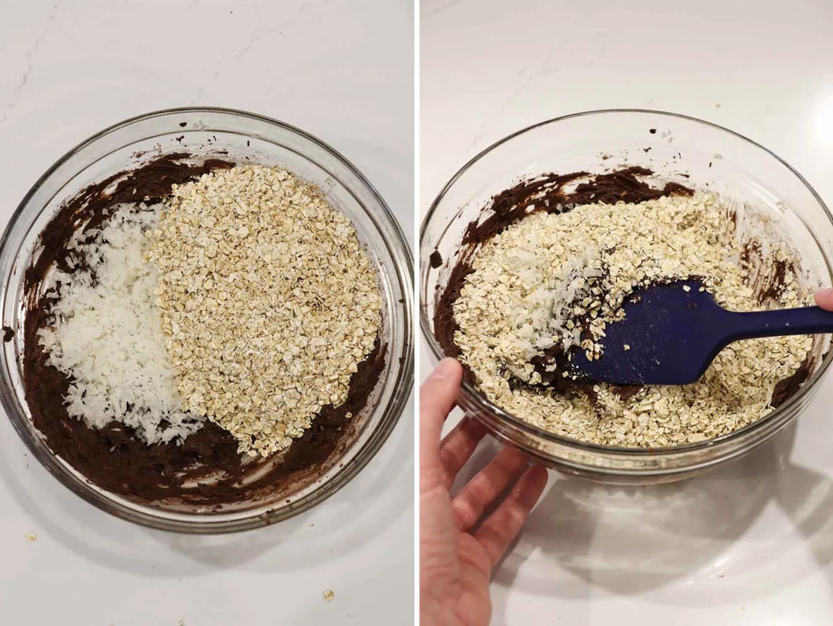 No Bake Cookies with Chocolate, Coconut, and Oats