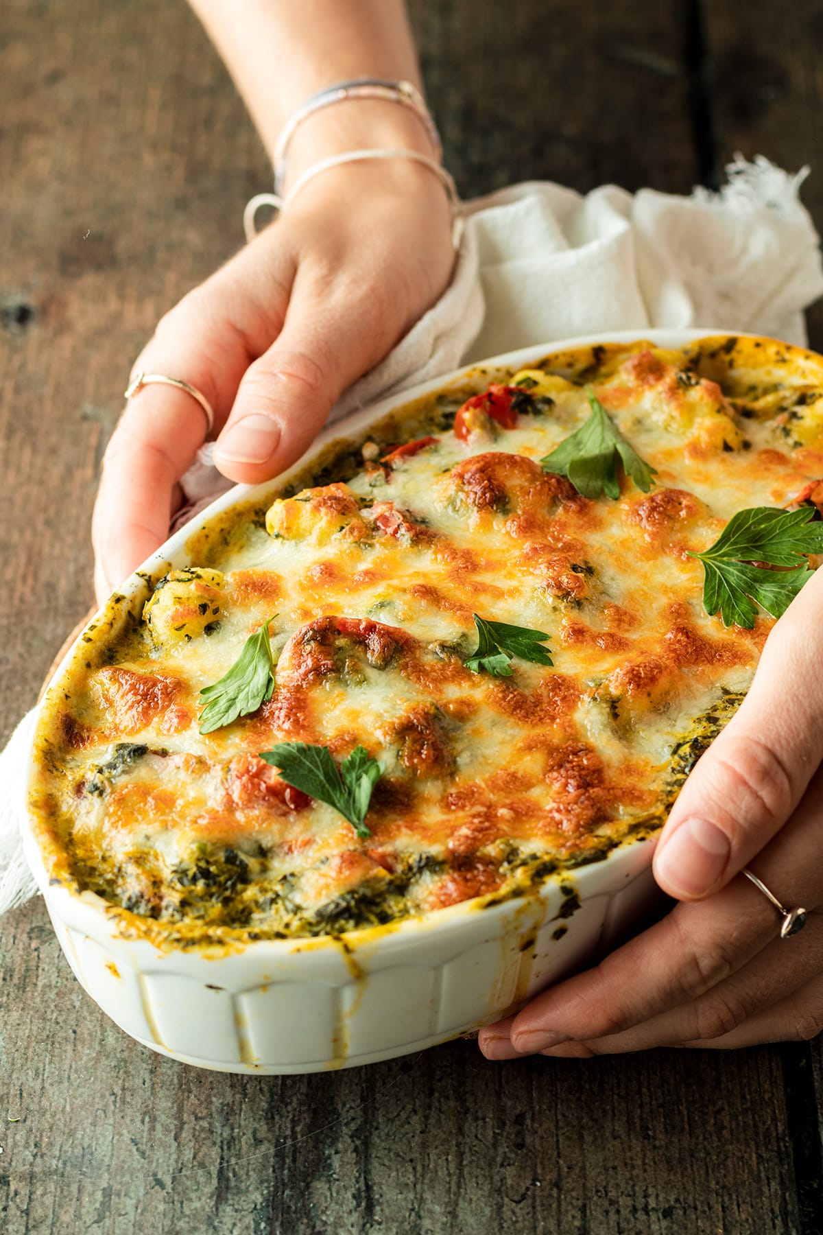 Baked Spinach Gnocchi