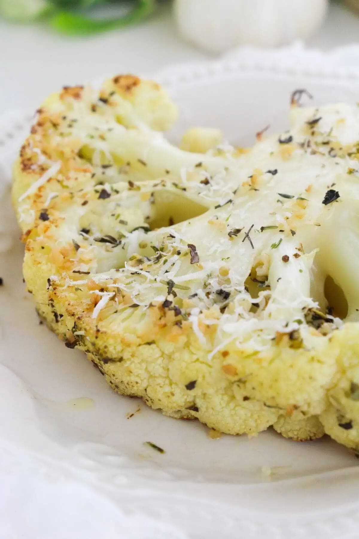 Garlic Roasted Cauliflower Steaks