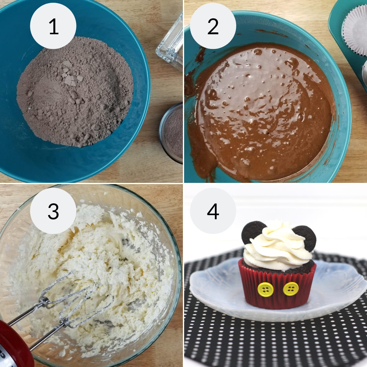 Mickey Mouse Cup Cakes