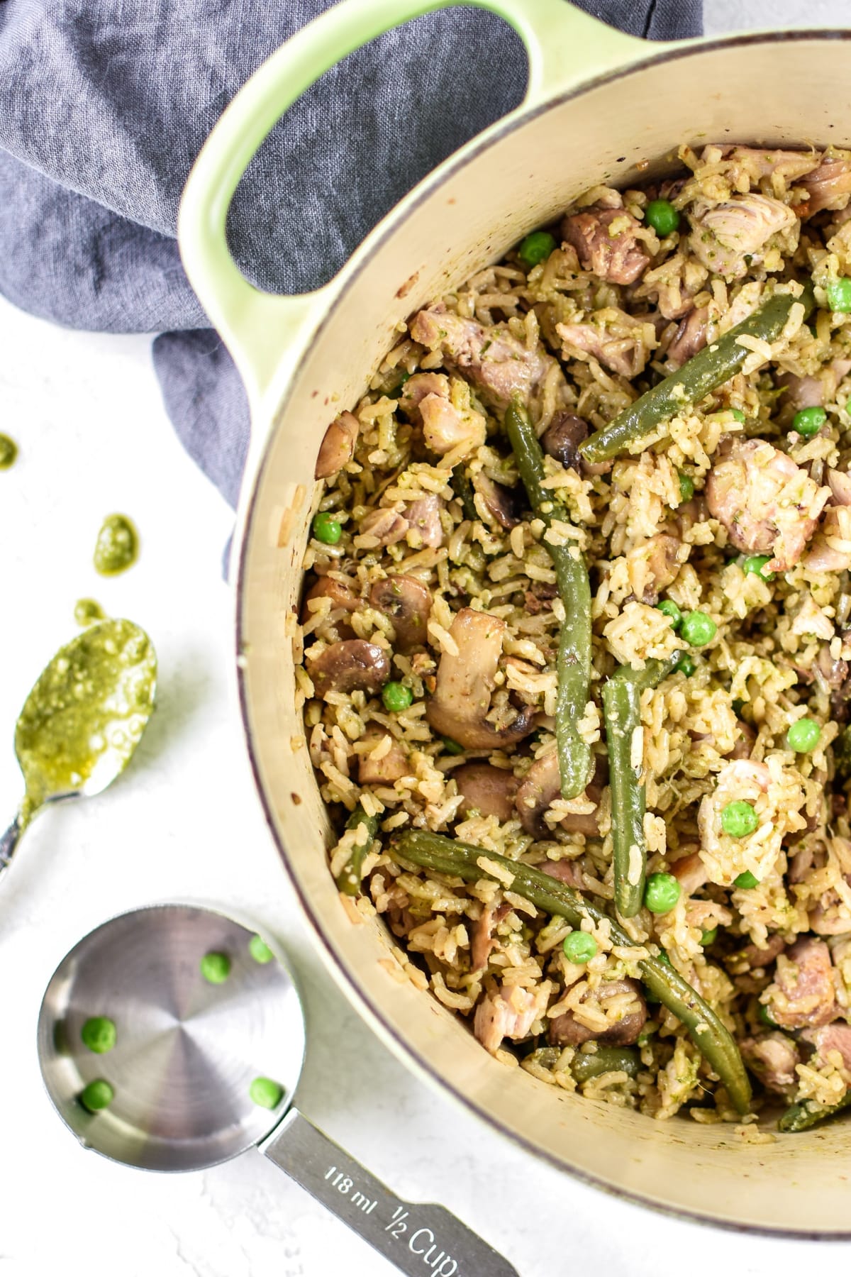 One-Pot Pesto Chicken and Rice
