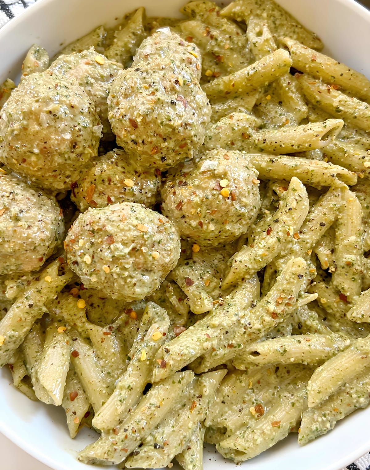 Chicken Pesto Meatballs
