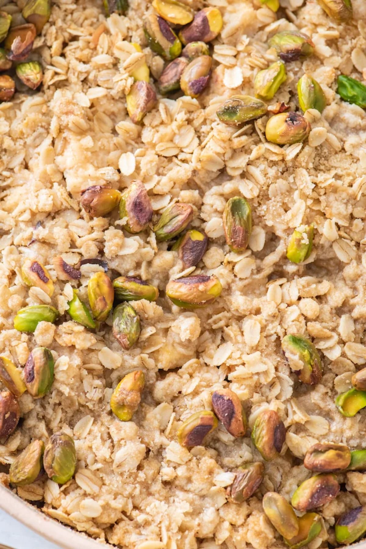 Pear and Pistachio Crisp